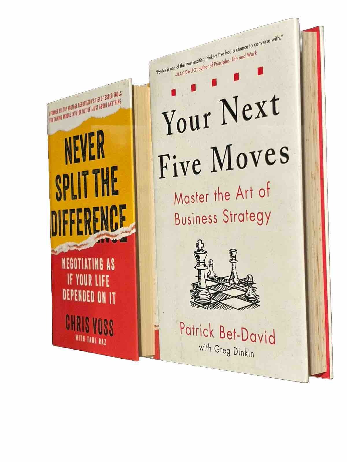 Your Next Five Moves Patrick Bet-David And Never Split The Difference Chris Voss
