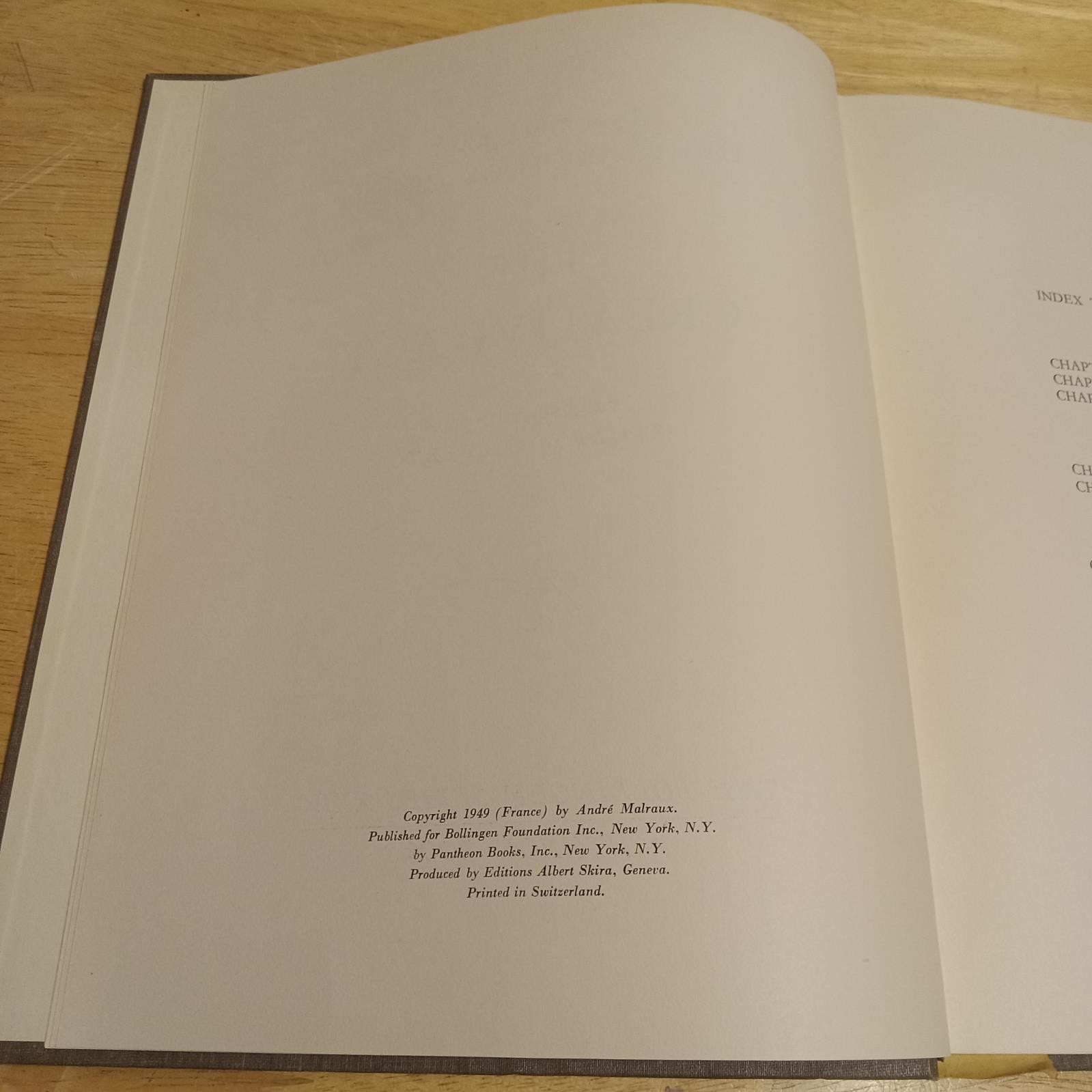 Andre Malraux The Psychology Of Art II The Creative Act Bollingen XXIV 4toHC VG+