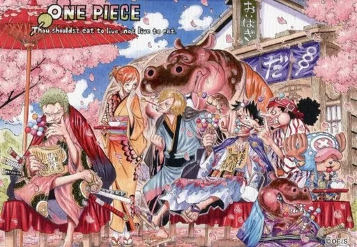 One Piece 20th Anniversary Original Illustration Board 9×6.3in Canvas Art