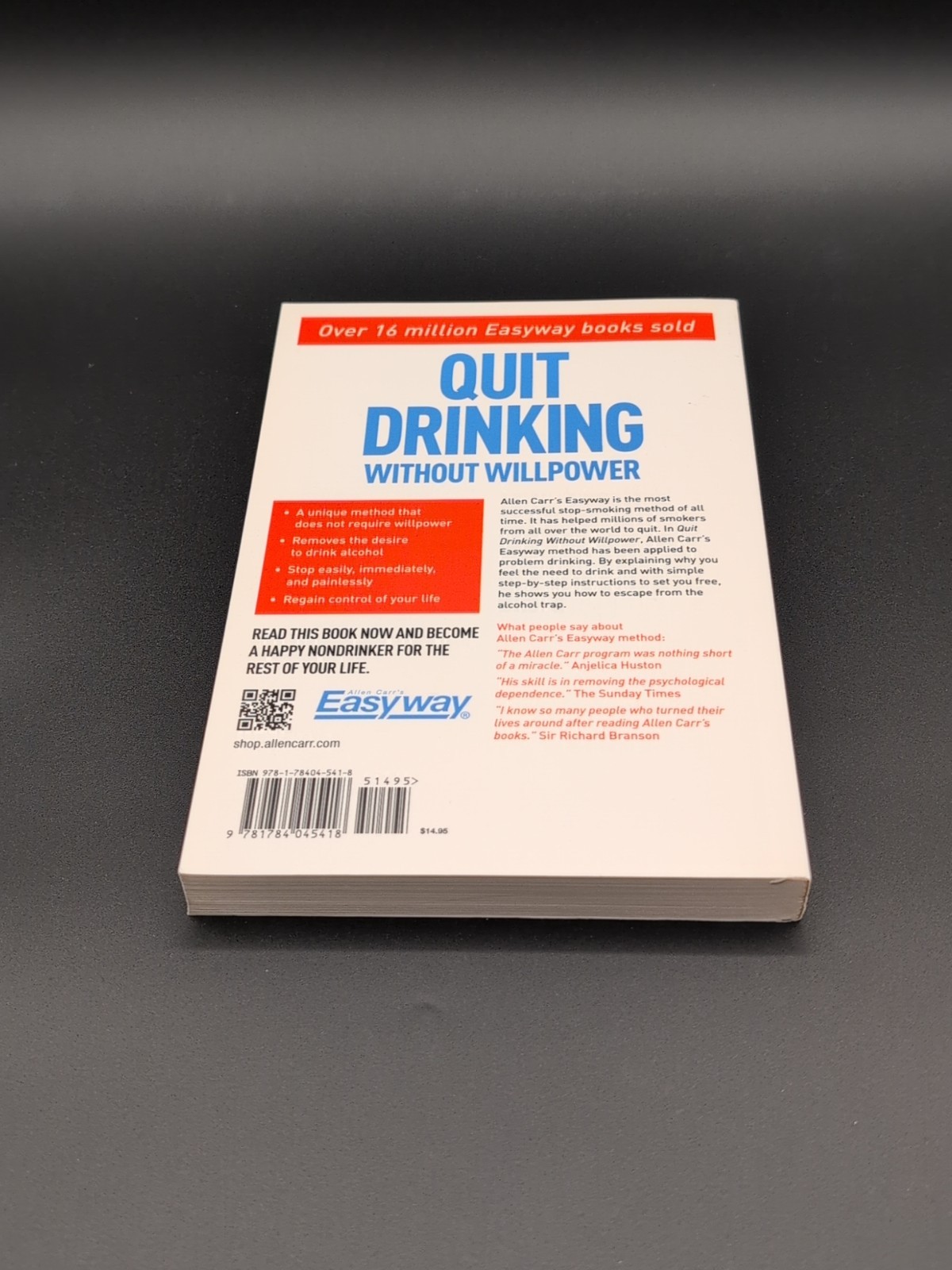 $5 Sale! Allen Carr’s Quit Drinking Without Willpower : Be a Happy Nondrinker