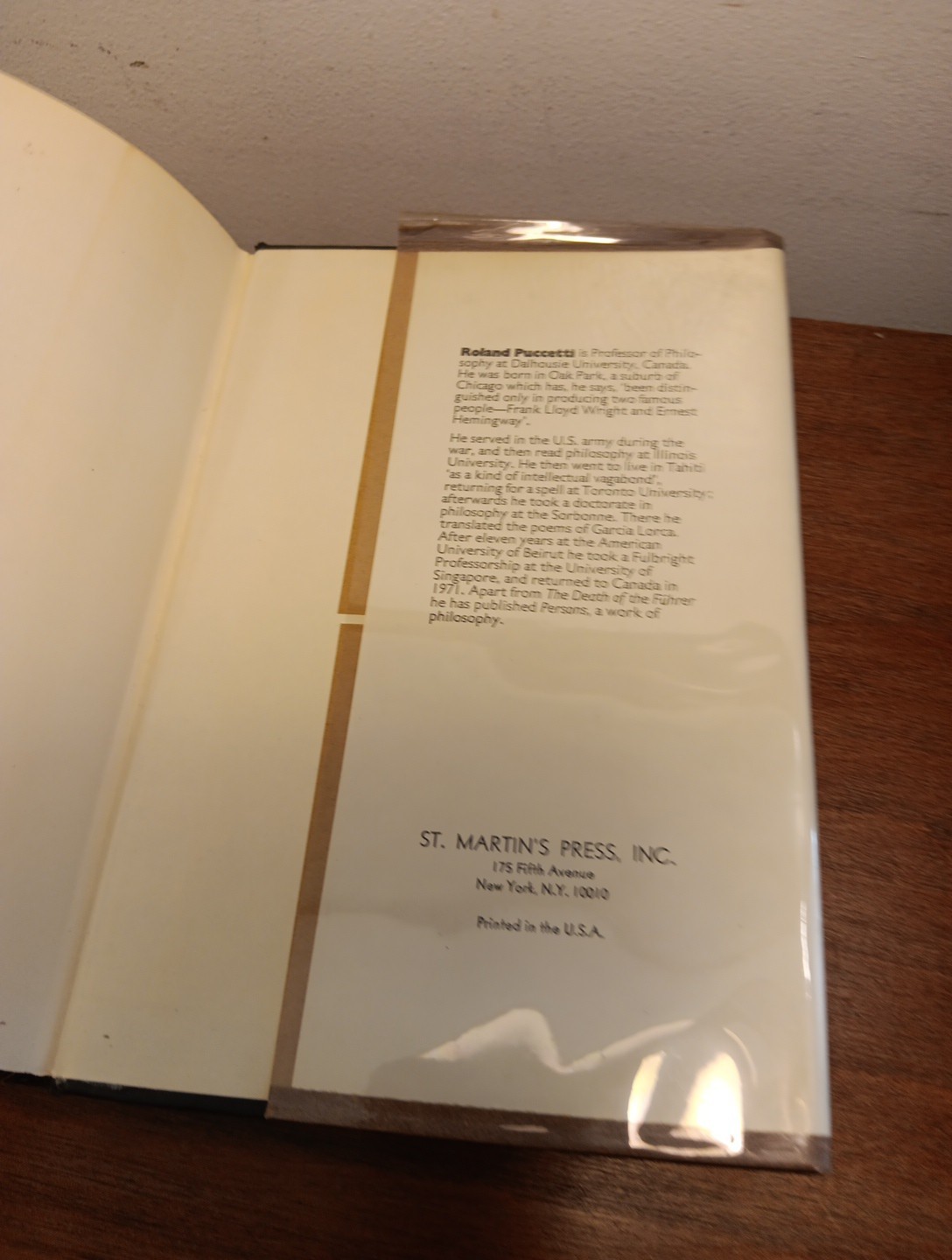 Roland Puccetti: The Death of the Fuhrer. Hardcover, St. Martin’s Press, 1972