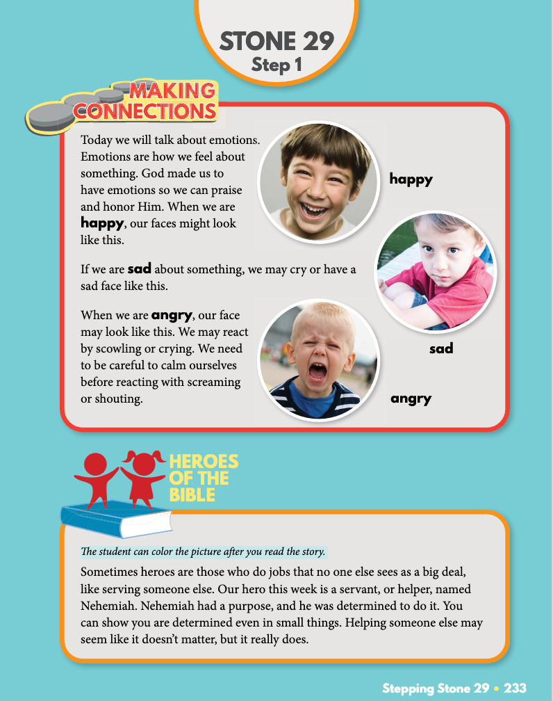 Masterbooks STEPPING STONES preschool curriculum ages 3-4 years MB homeschool