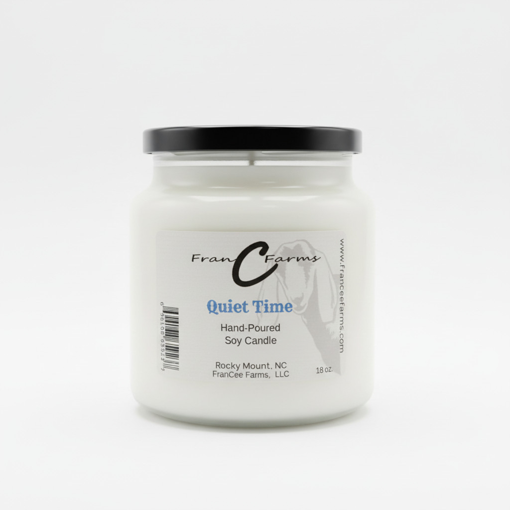 Quiet Time Soy Candle – 18 oz. Apothecary Jar