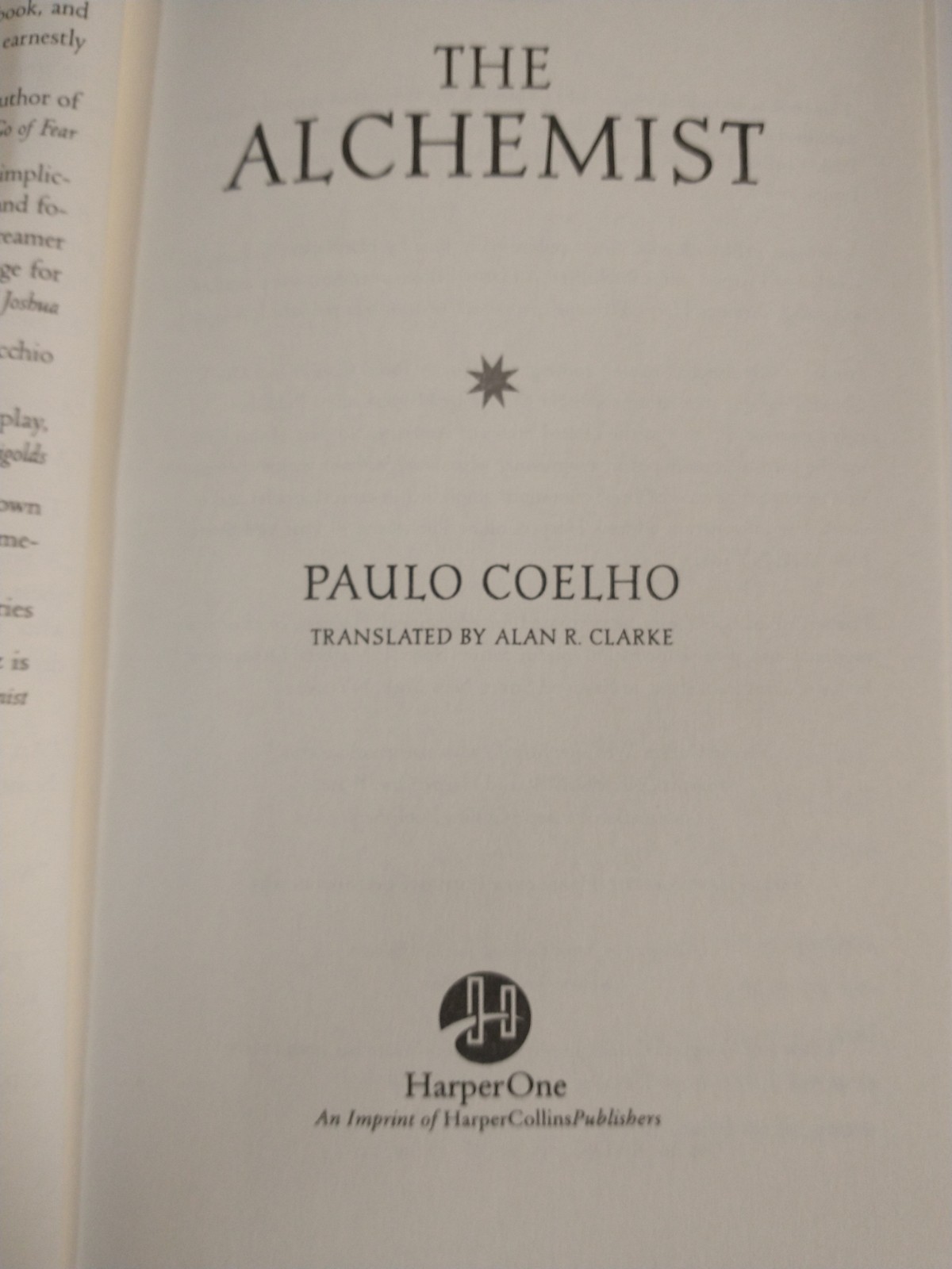 Alchemist by Paulo Coelho (2006, Trade Paperback)