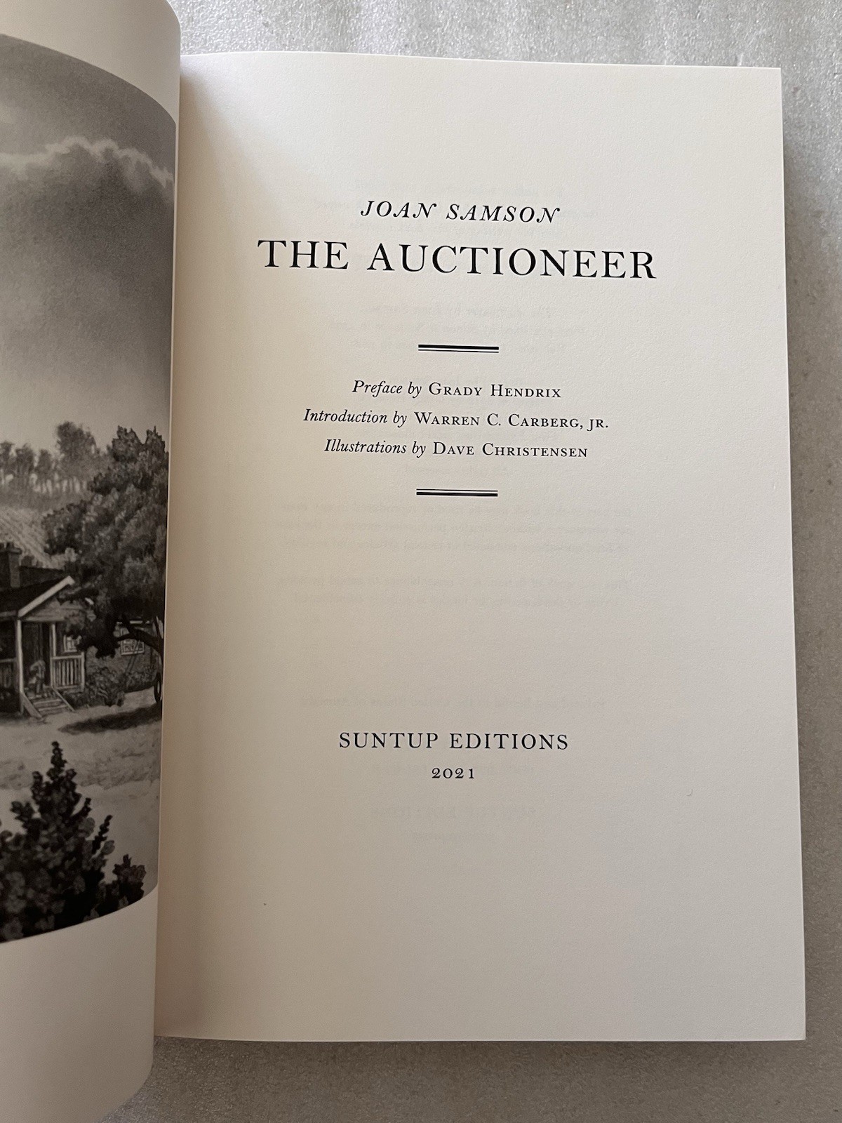 Suntup Auctioneer – Samson, Joan (HC, Artist Gift Edt. Slipcase) NEW w Bookmark
