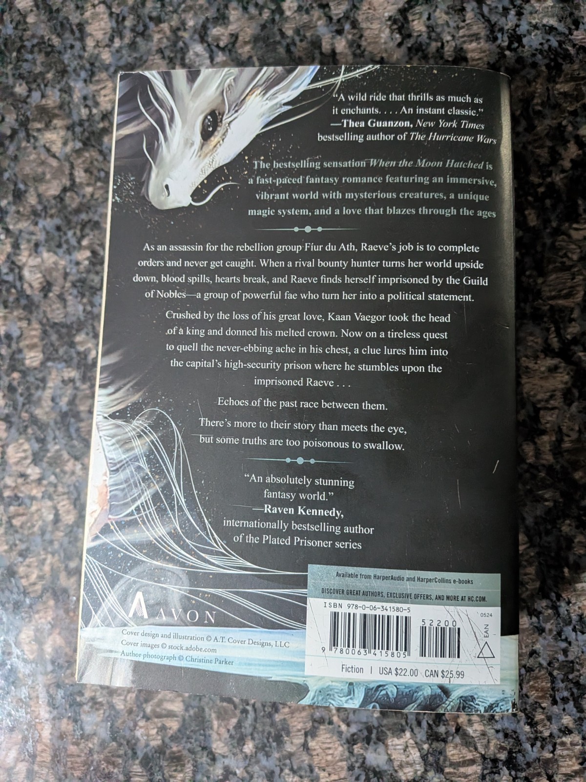 When The Moon Hatched (Romantasy) Paperback Like New Condition