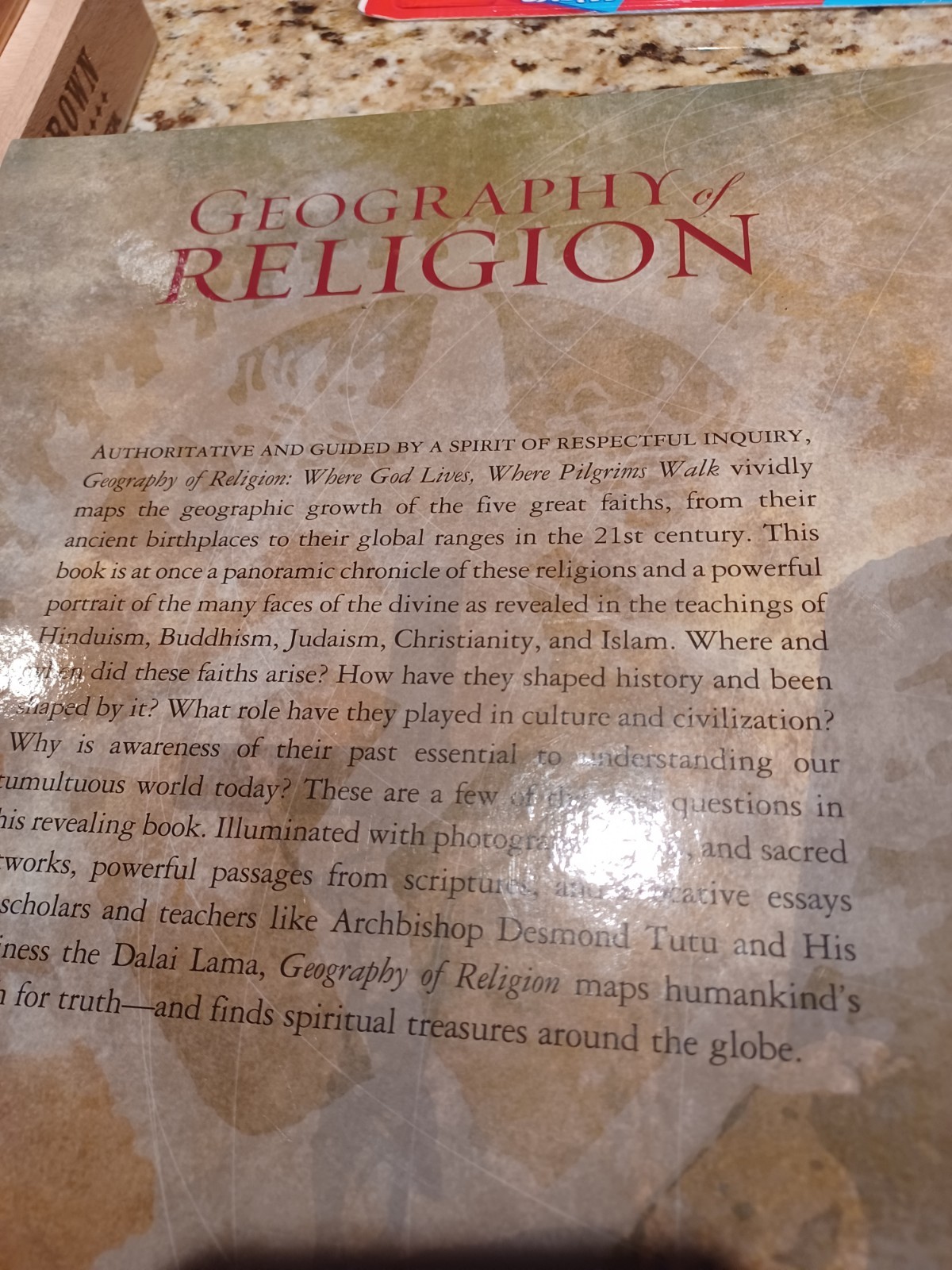 Geography of RELIGION Where G-D Lives Where Pilgrims Walk Hardcover 416 Pages
