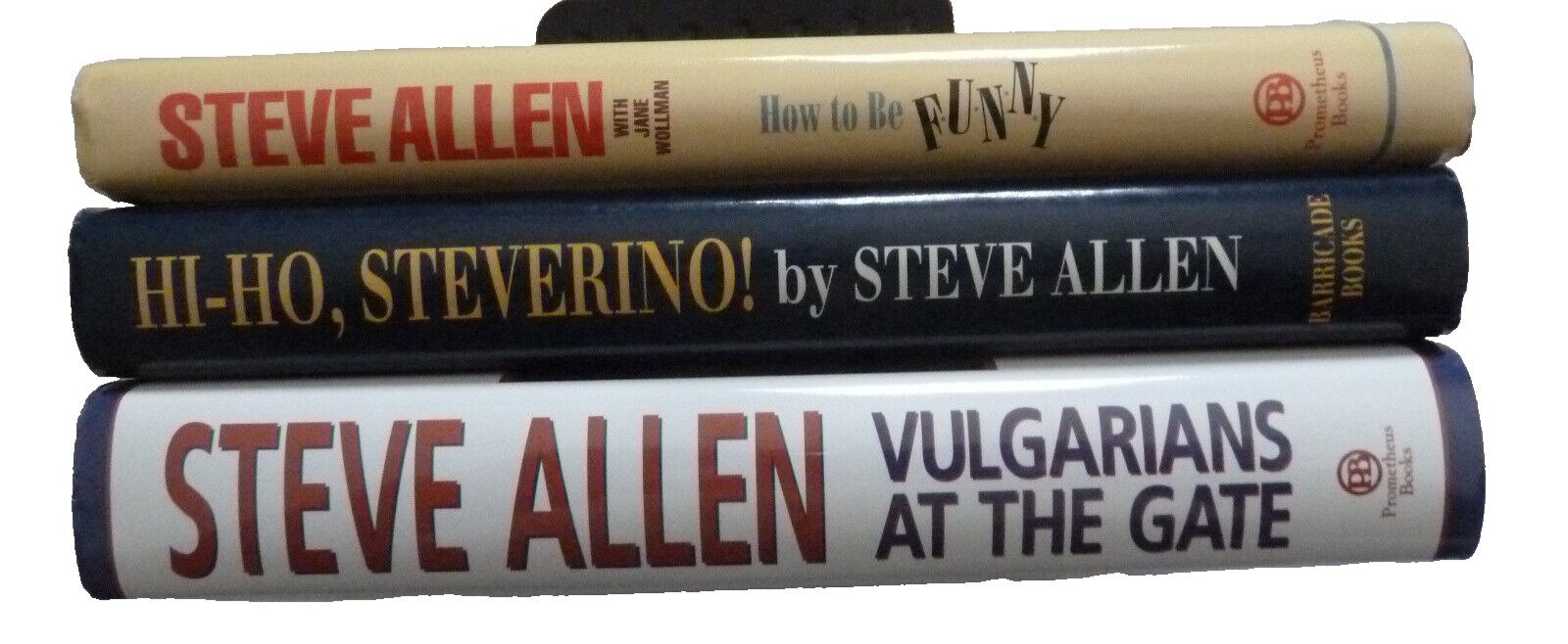 THREE (3) STEVE ALLEN hardbacks: 1 Allen signed, 1 Meadows signed