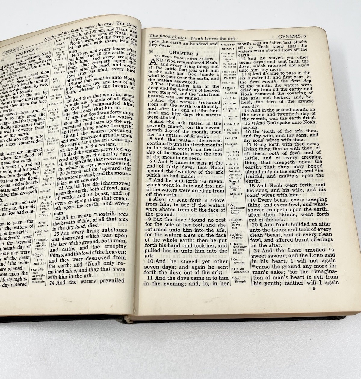 Holy Bible 1944 WW2 Era Concordance National Bible Press Large Print W/ Inserts