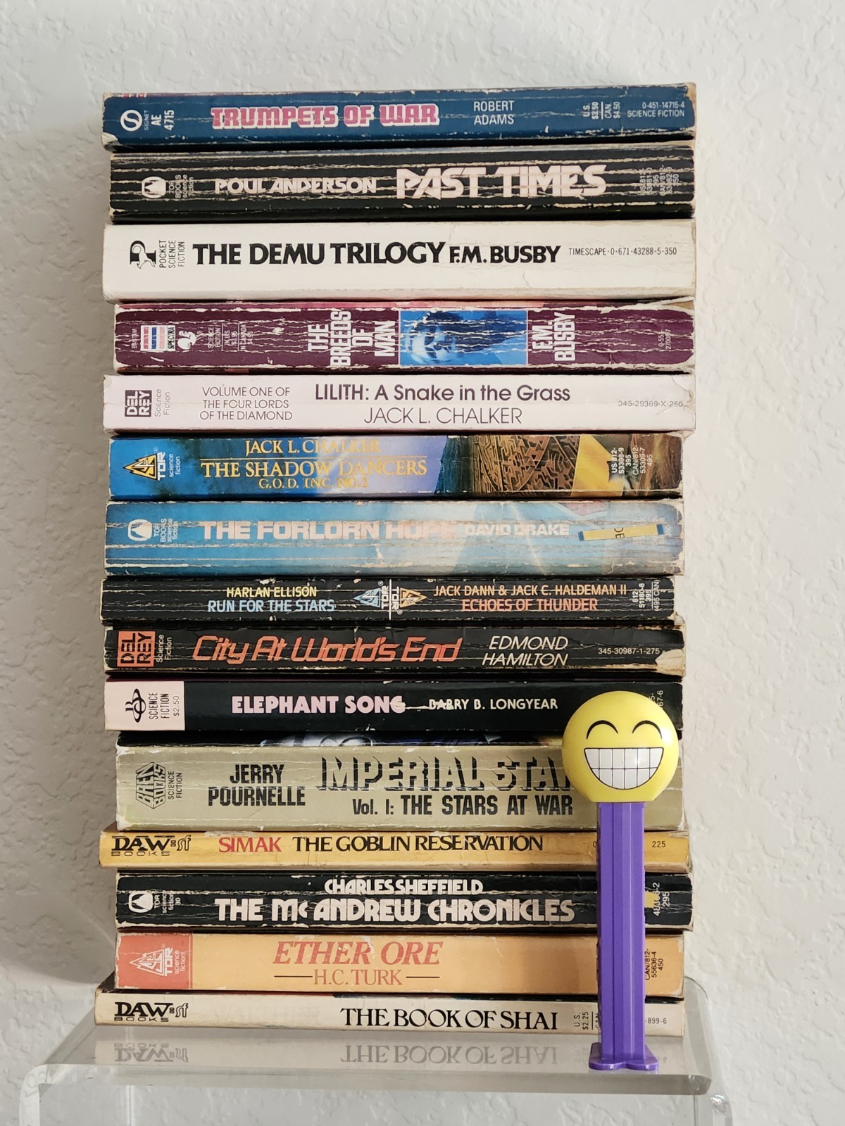 Vintage Sci Fi Fantasy Paperback Books 1980’s Science Fiction Book Lot x 15