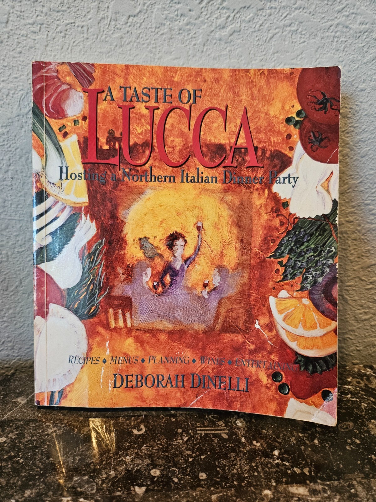 A Taste of Lucca – Signed by author Deborah Dinelli – 1996 – 208 pages