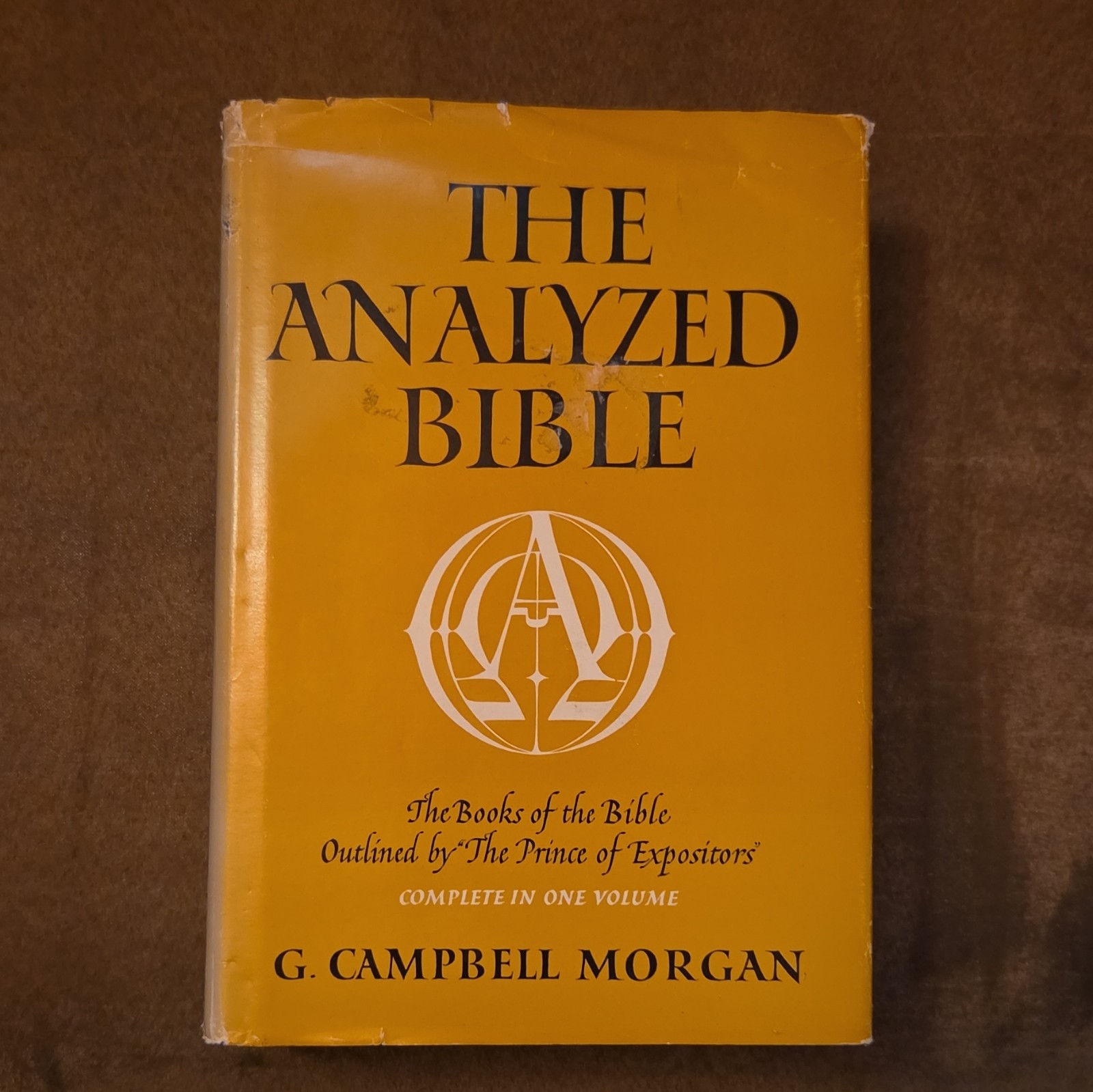 g campbell morgan the analyzed bible hc w/ dust jacket fleming h revell 1964