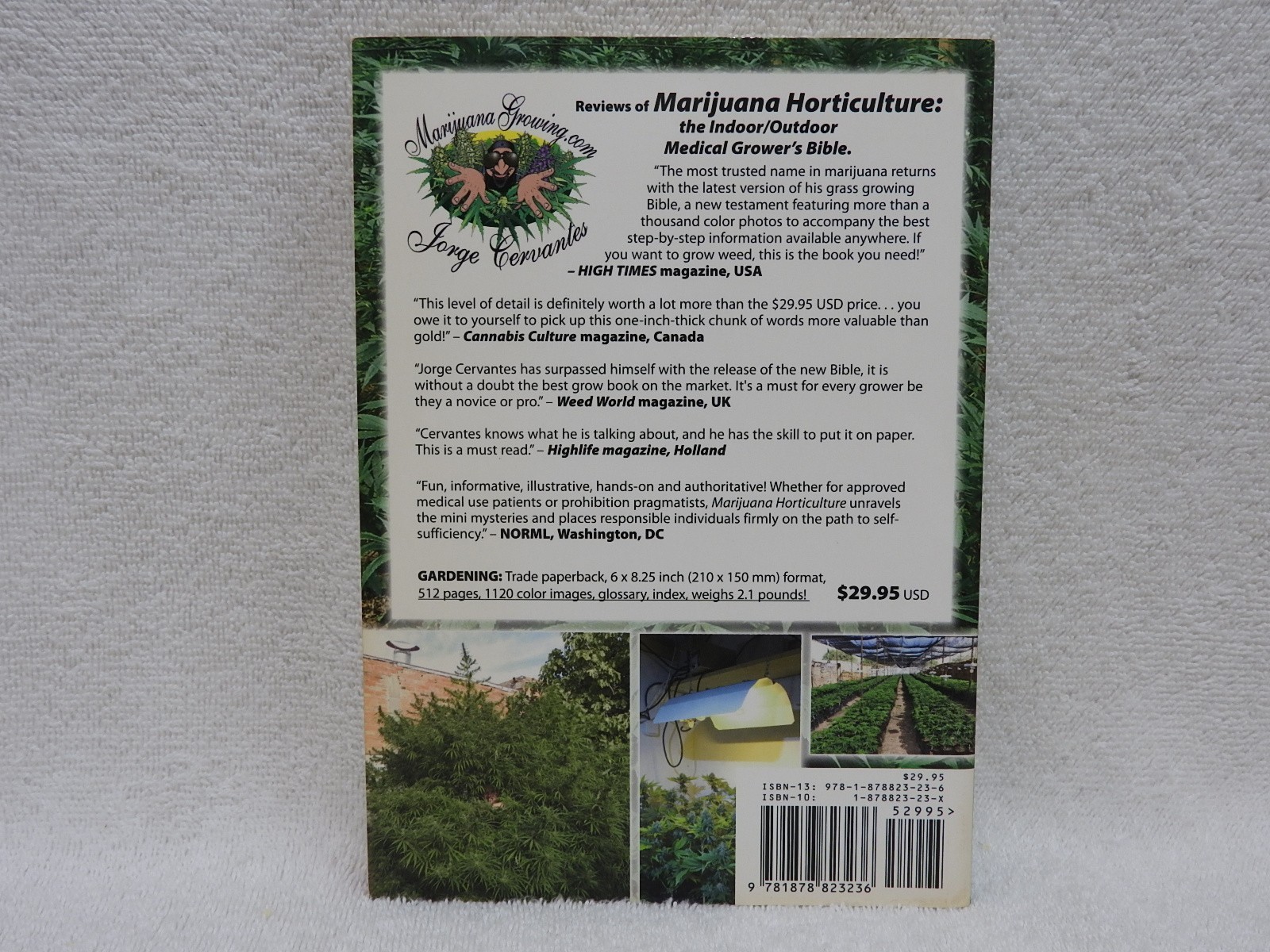 Marijuana Horticulture by Jorge Cervantes 512 Pages Expanded 2006 1st Edition 👀