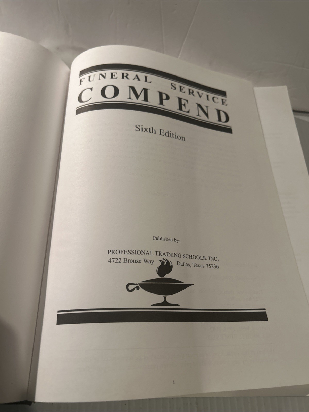 Funeral Service Compend Book 6th Edition – Unmarked Text! Rare/Hard to Find!