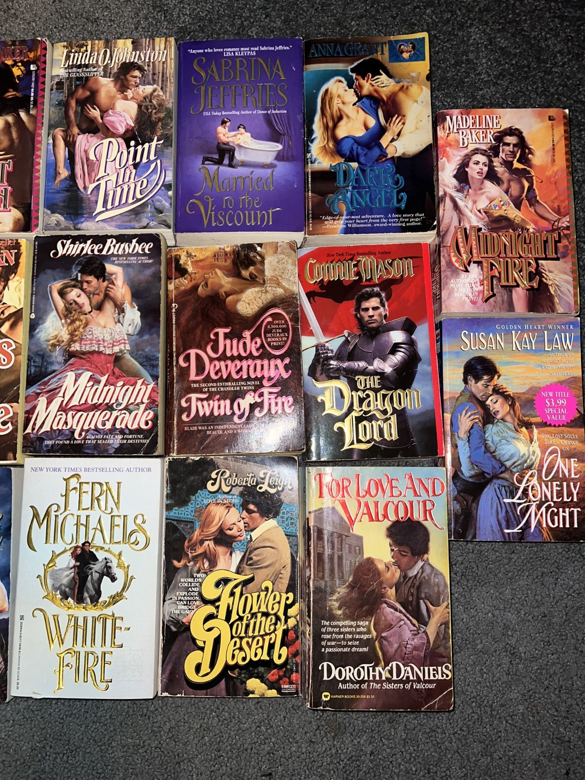 Vintage Romance Novels Lot Of 20 1980’s 1990’s 2000’s Paperbacks Books Lot