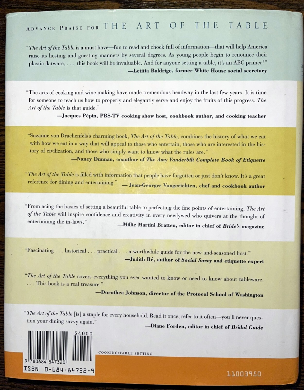 The Art of the Table: A Complete Guide to Table Setting, Table Manners, and