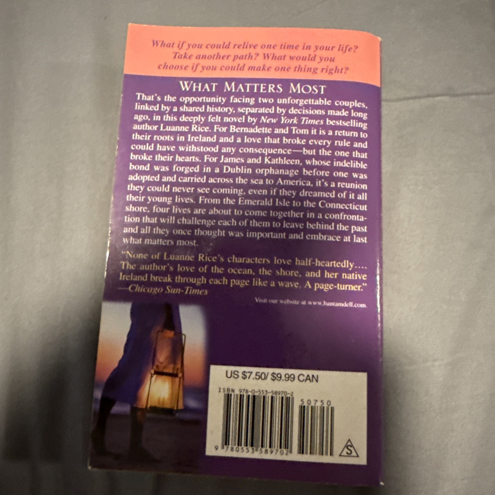 What Matters Most : A Novel by Luanne Rice (2008, Mass Market)