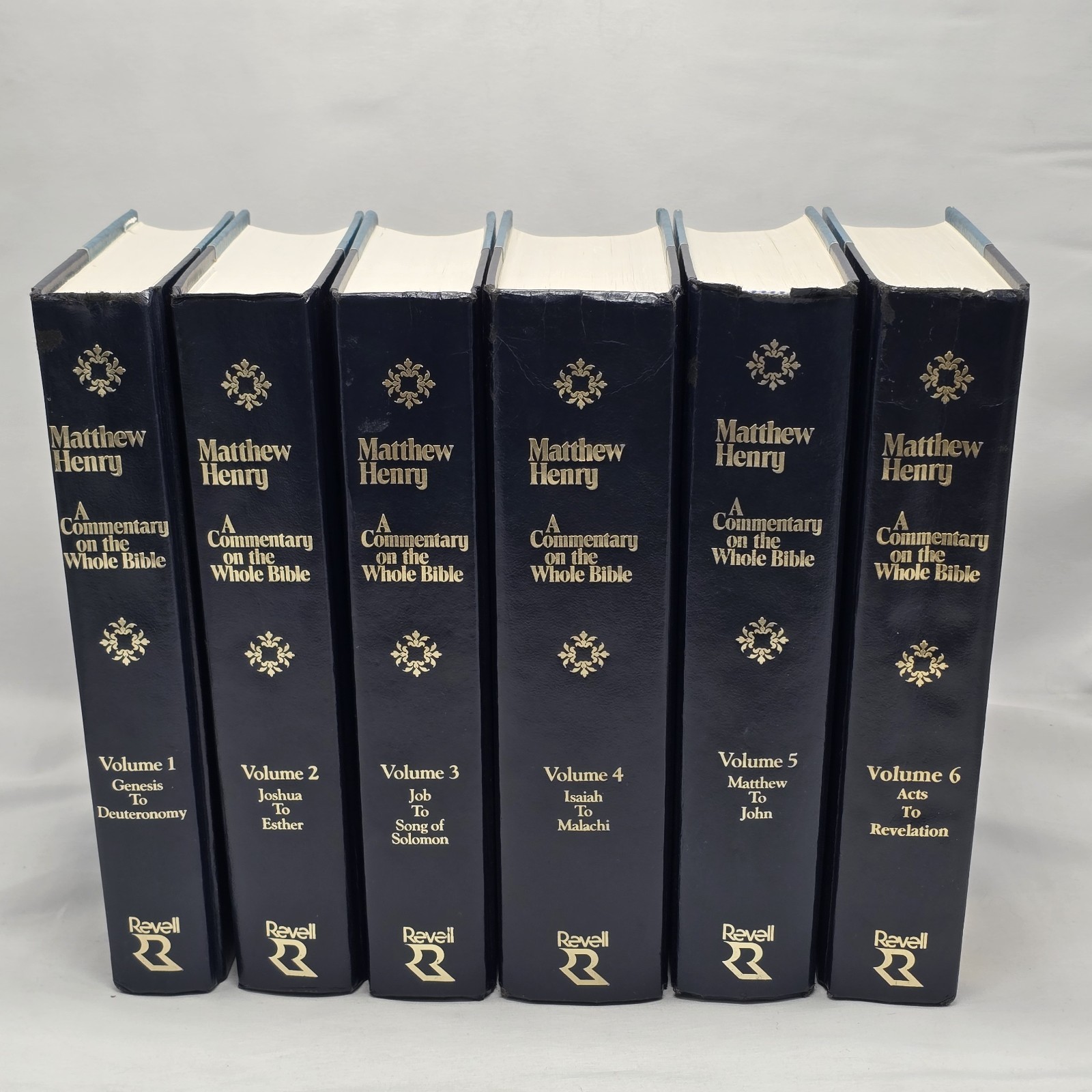 Matthew Henry’s Commentary On The Whole Bible Vol 1-6 Complete Set Revell Vtg