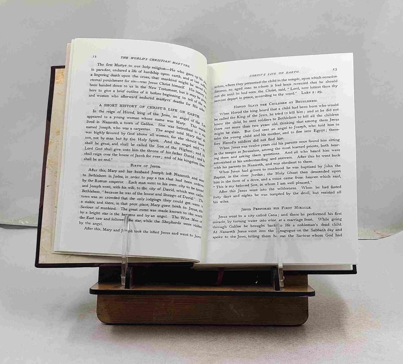 Foxe’s Book of martyrs; 1897 by Foxe, John [Leather Crafted]