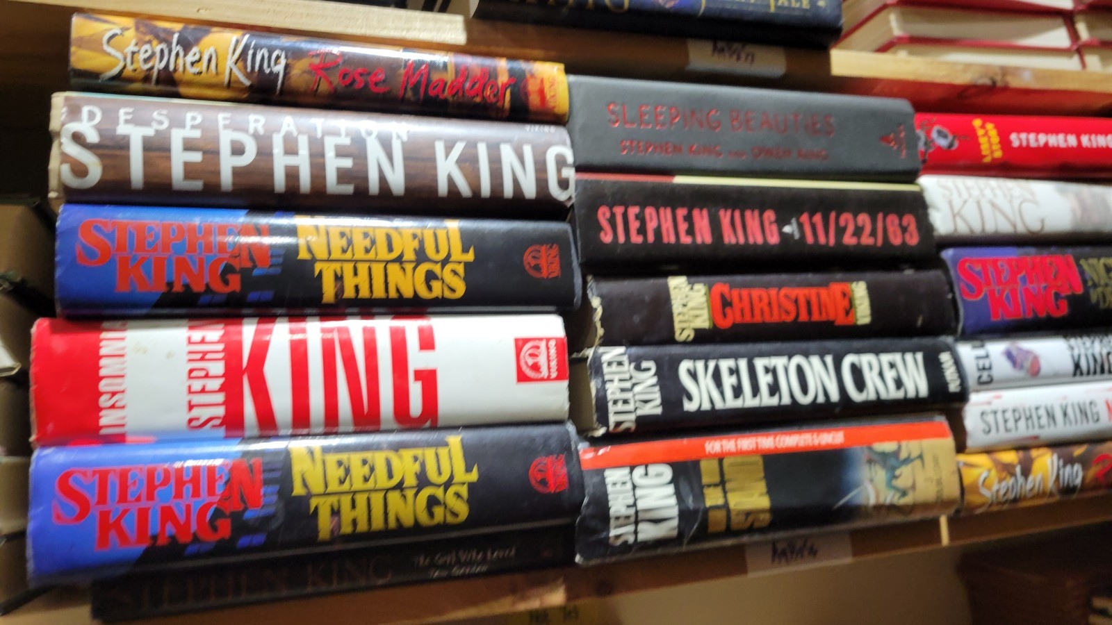 Lot of 8 Stephen King Hardcover Books Random Mix HORROR Free Shipping