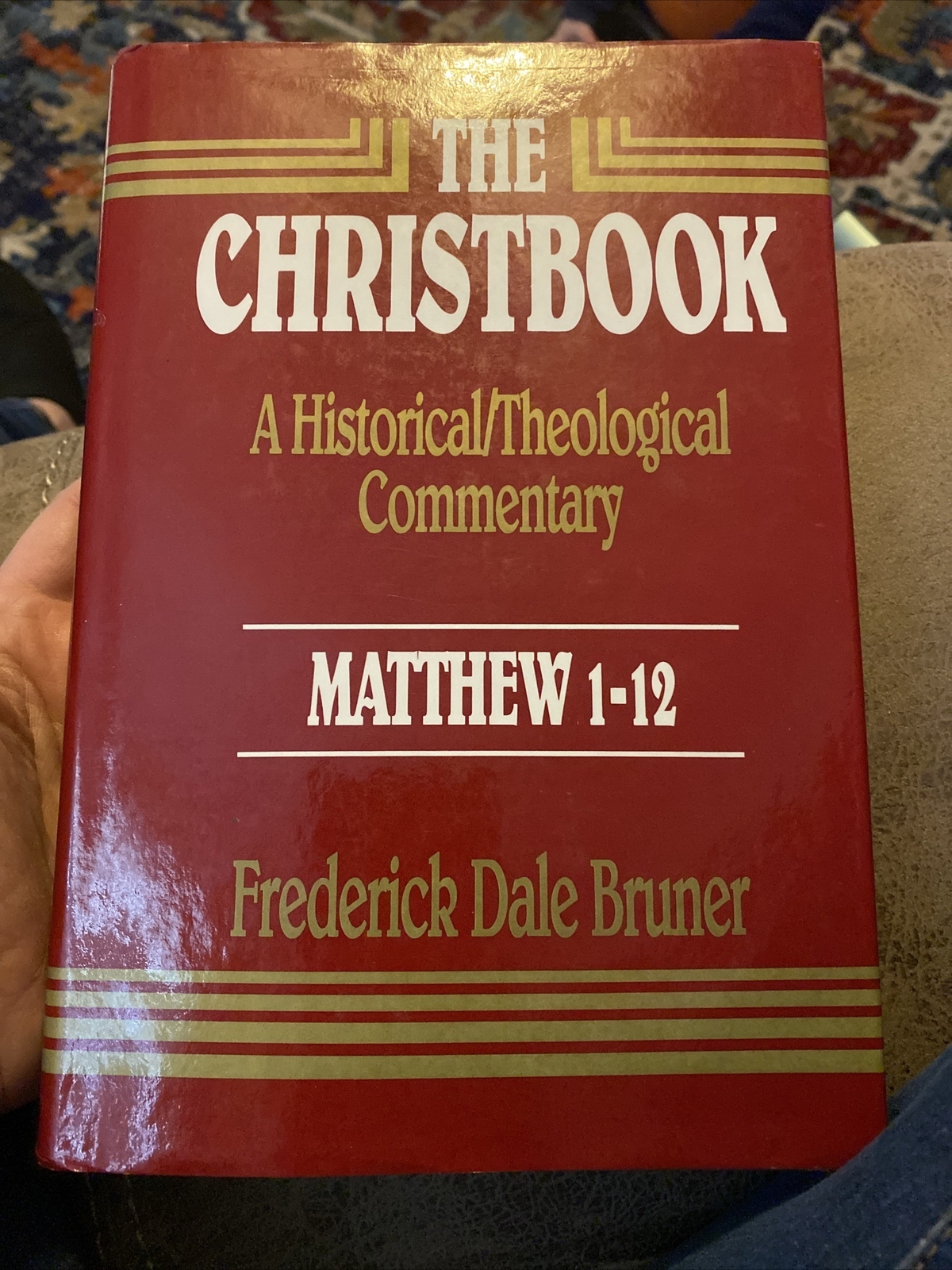 Frederick Dale Bruner The Christbook HC Matthew 1 – 12 Commentary Clean VG