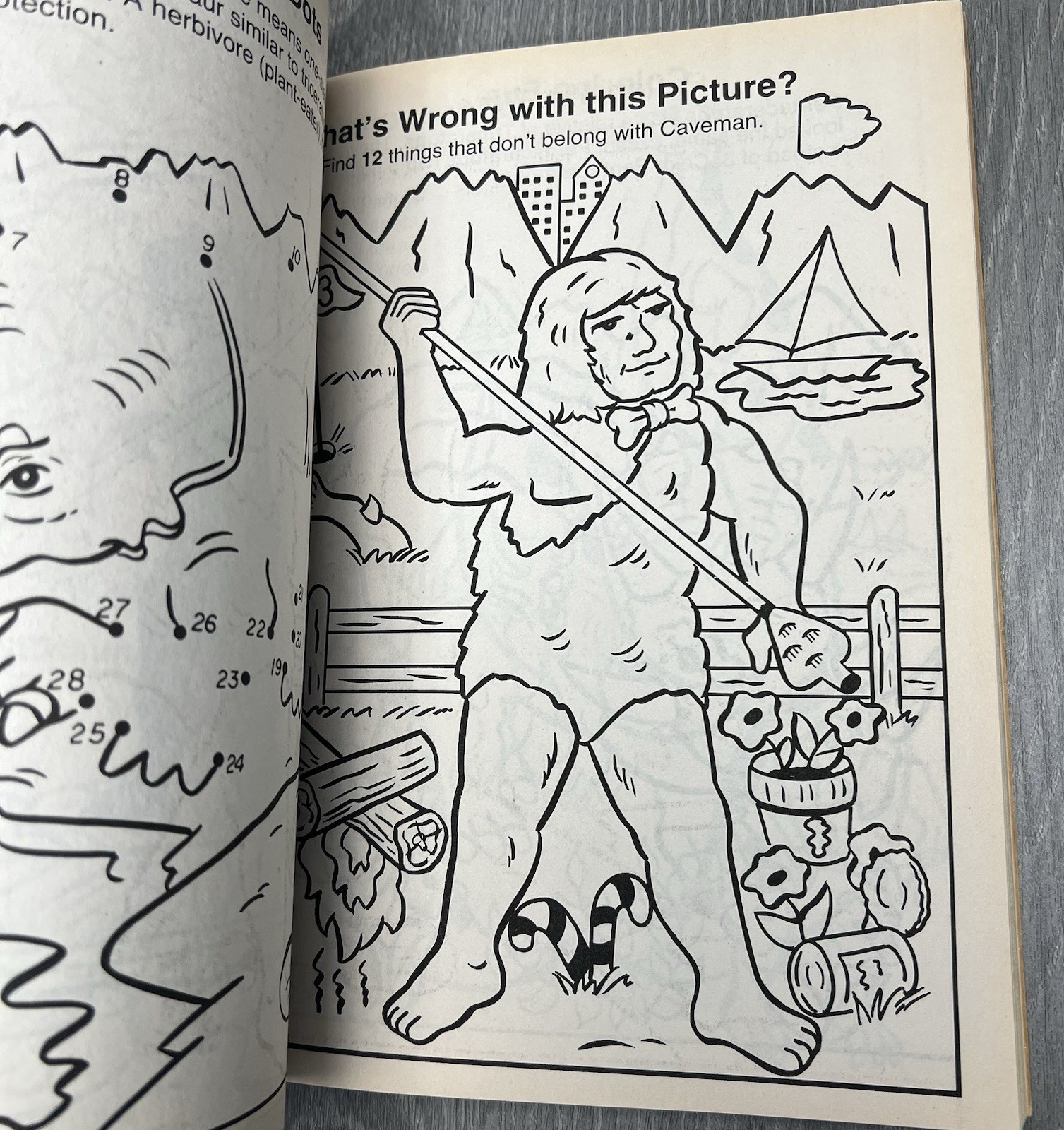 Dinosaurs Prehistoric World Coloring Activity Boom 1993 Vintage READ