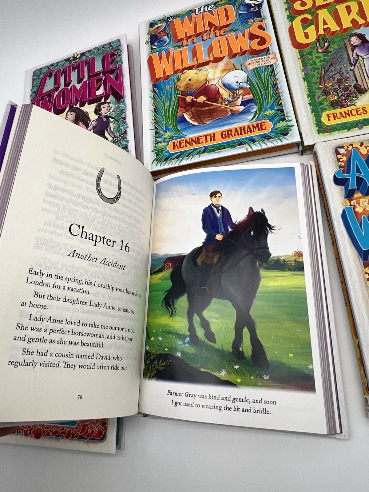 My Classics Collection 6 Hard Cover Books Alice Black Beauty Wizard Oz Etc.