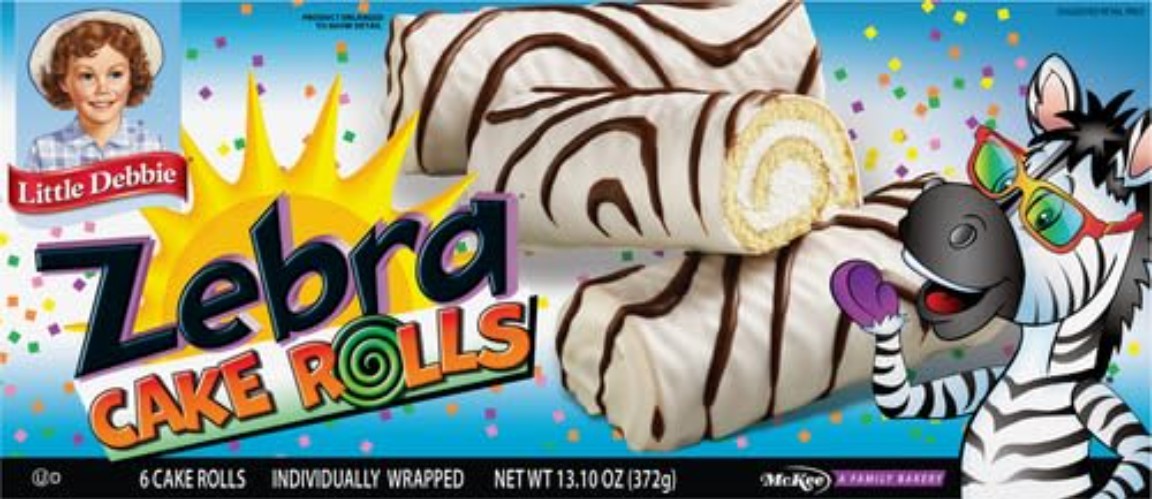 Classic Zebra Cake Rolls – 6 Vanilla-Filled Delights, Kosher Certified – 13.1 Oz