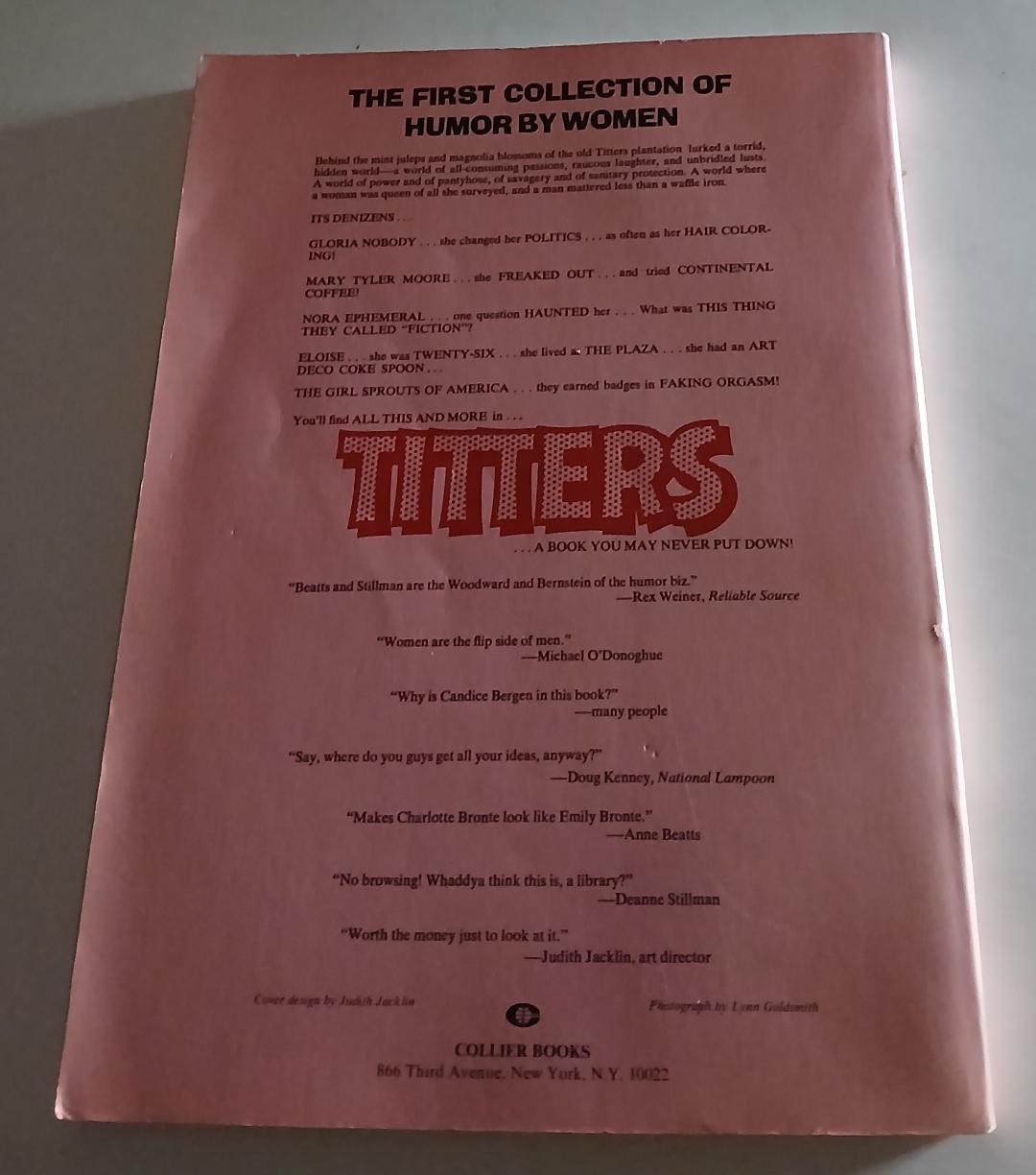 Titters: The First Collection of Humor by Women by Deanne Stillman/PB/Acceptable