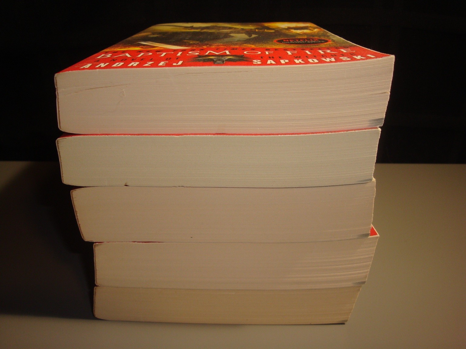 The Witcher Series 5 Book lot Andrzej Sapkowski Netflix Trade PB Orbit Fantasy
