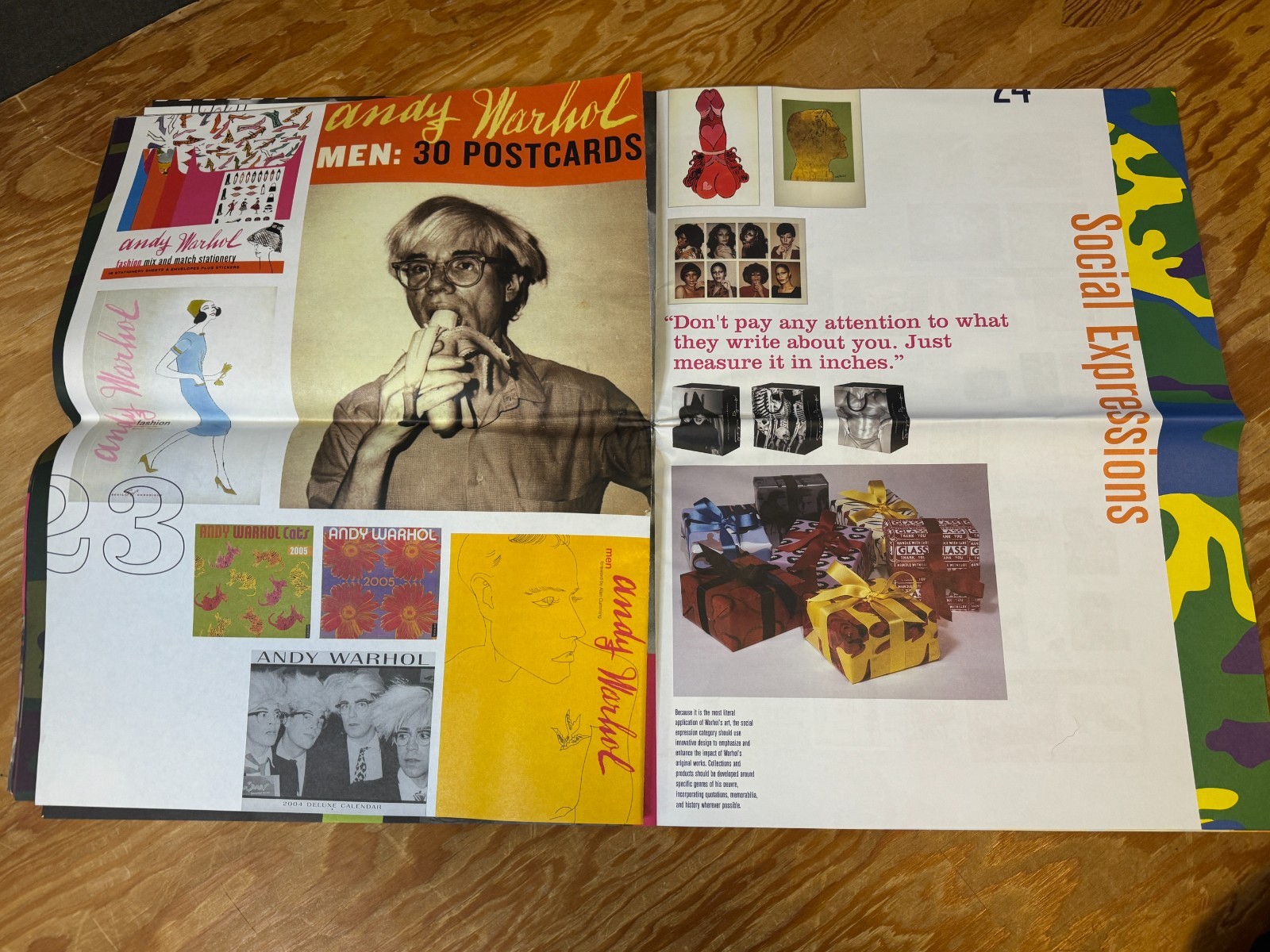 Andy Warhol by Cultura, 2005, First Edition, 30 pages tabloid-style book