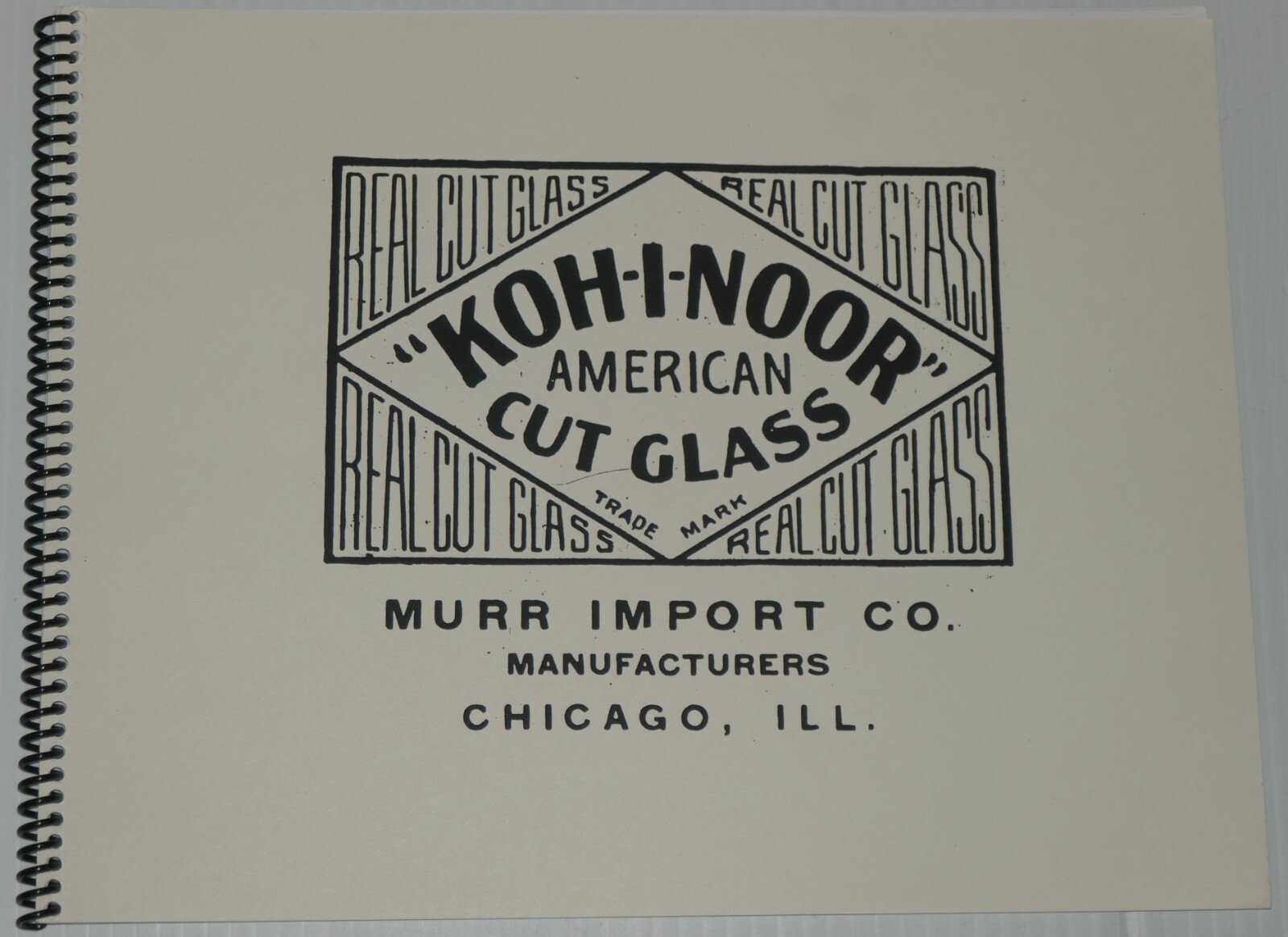 KOH-I-NOOR American brilliant cut glass Murr ImportCo Chicago catalog OP SM