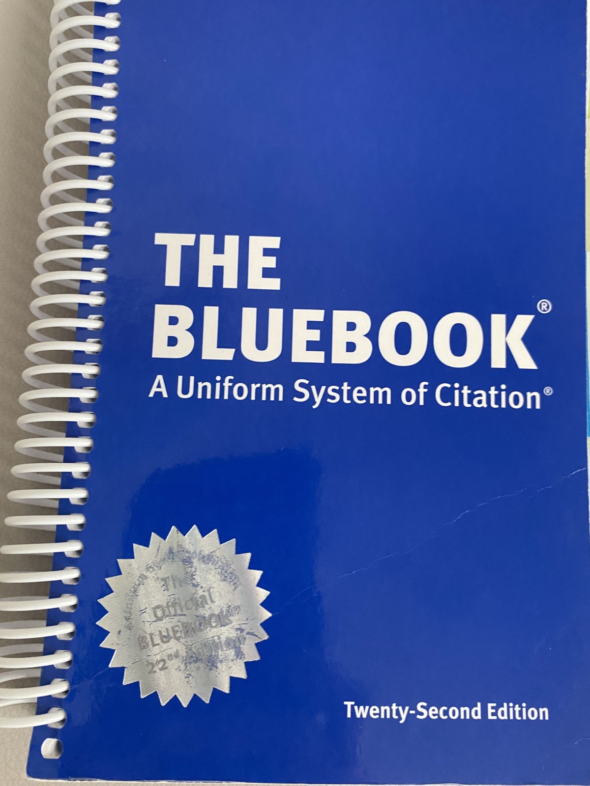 The Bluebook (22nd Edition) – A Uniform System of Citation
