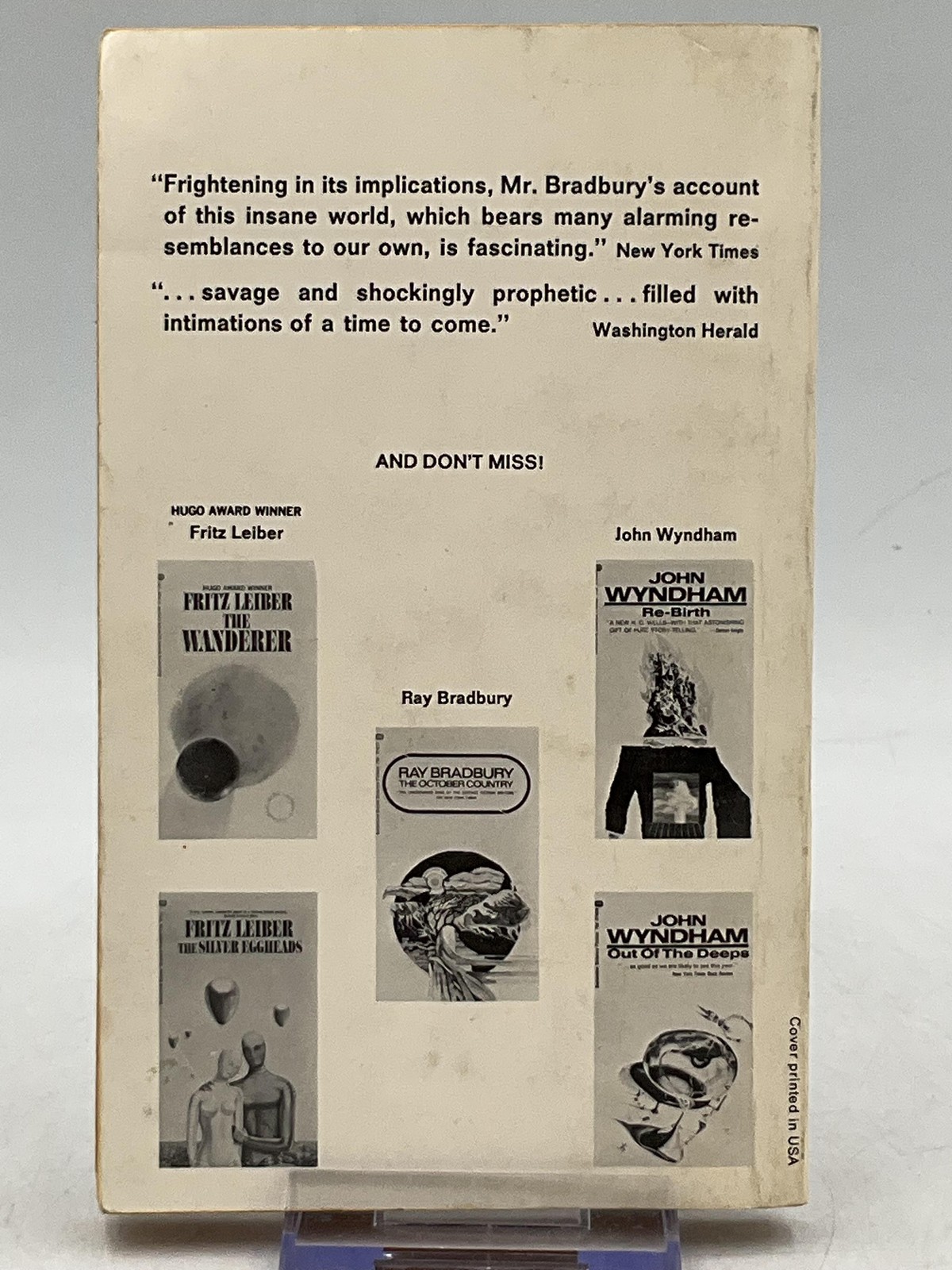 Vintage Ray Bradbury Fahrenheit 451 Ballantine Books 1953 Paperback Book Sci-Fi