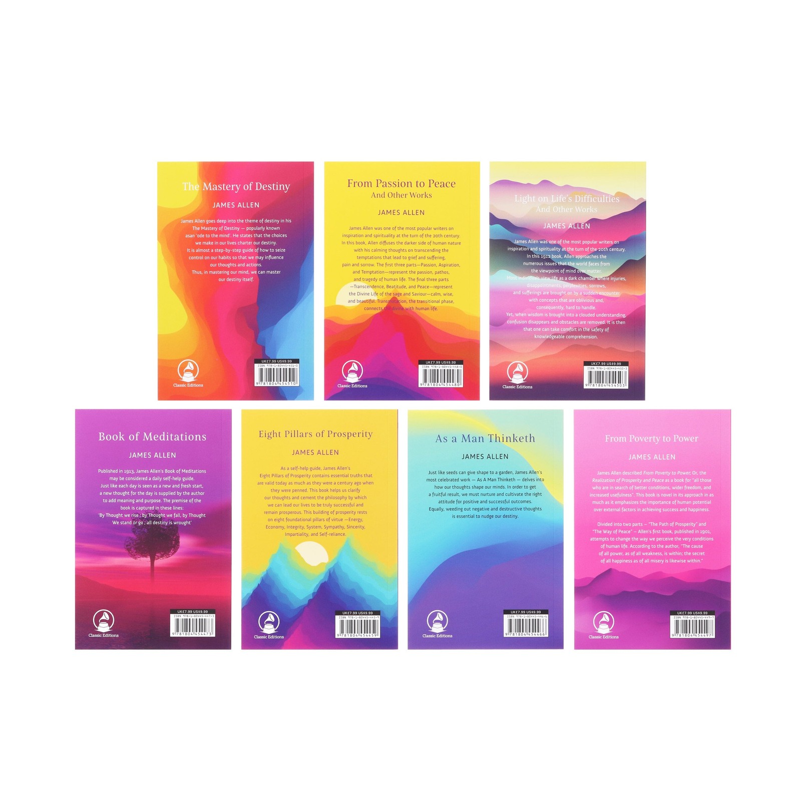 James Allen Collection 7 Books Set – Non Fiction – Paperback
