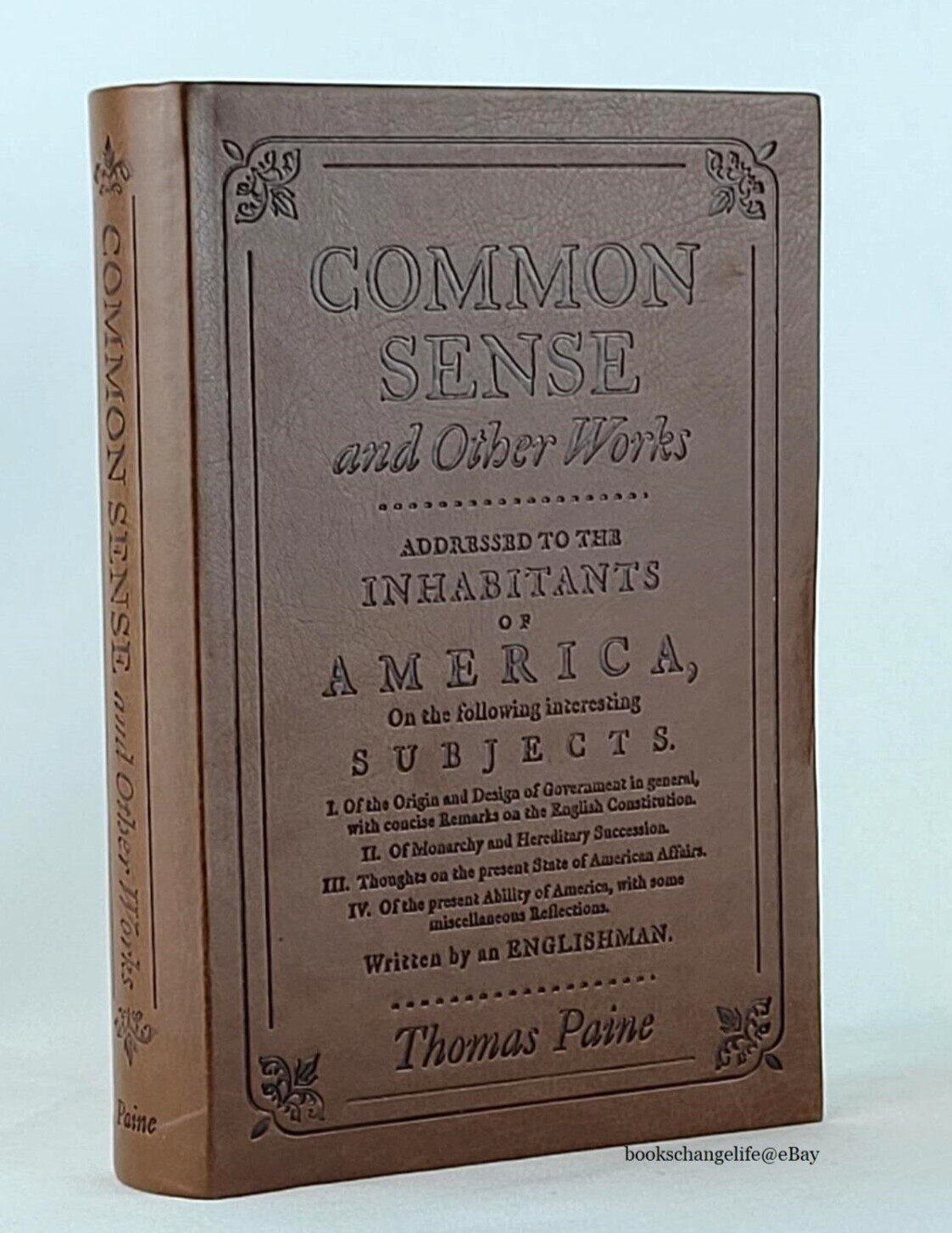 COMMON SENSE FEDERALIST PAPERS CONSTITUTION Set of 3 Faux Leather Deluxe Edition