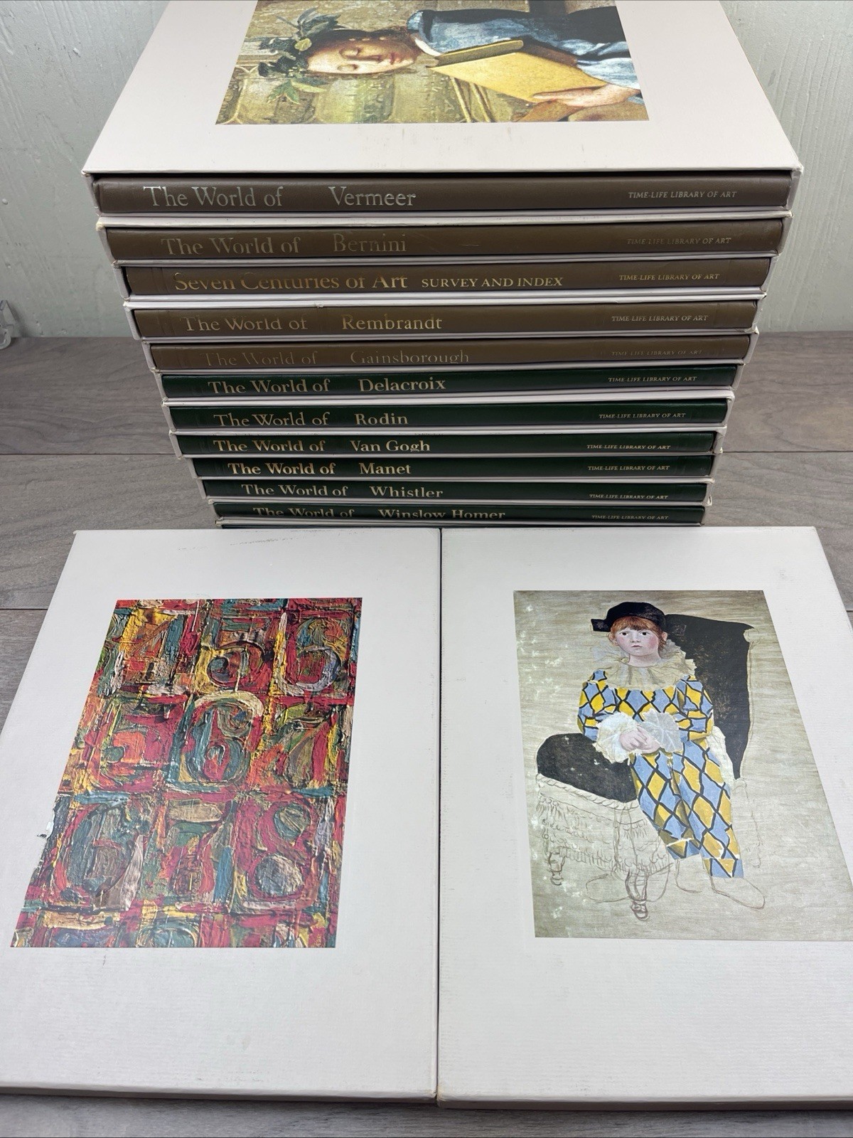 Time-Life Library of Art Lot Of 14 Volumes in Slipcases Picasso Rembrandt Manet