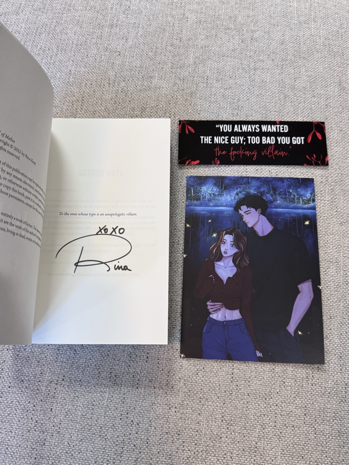 God Of Malice Rina Kent Signed Legacy Of Gods Series Out Of Print Indie Edition