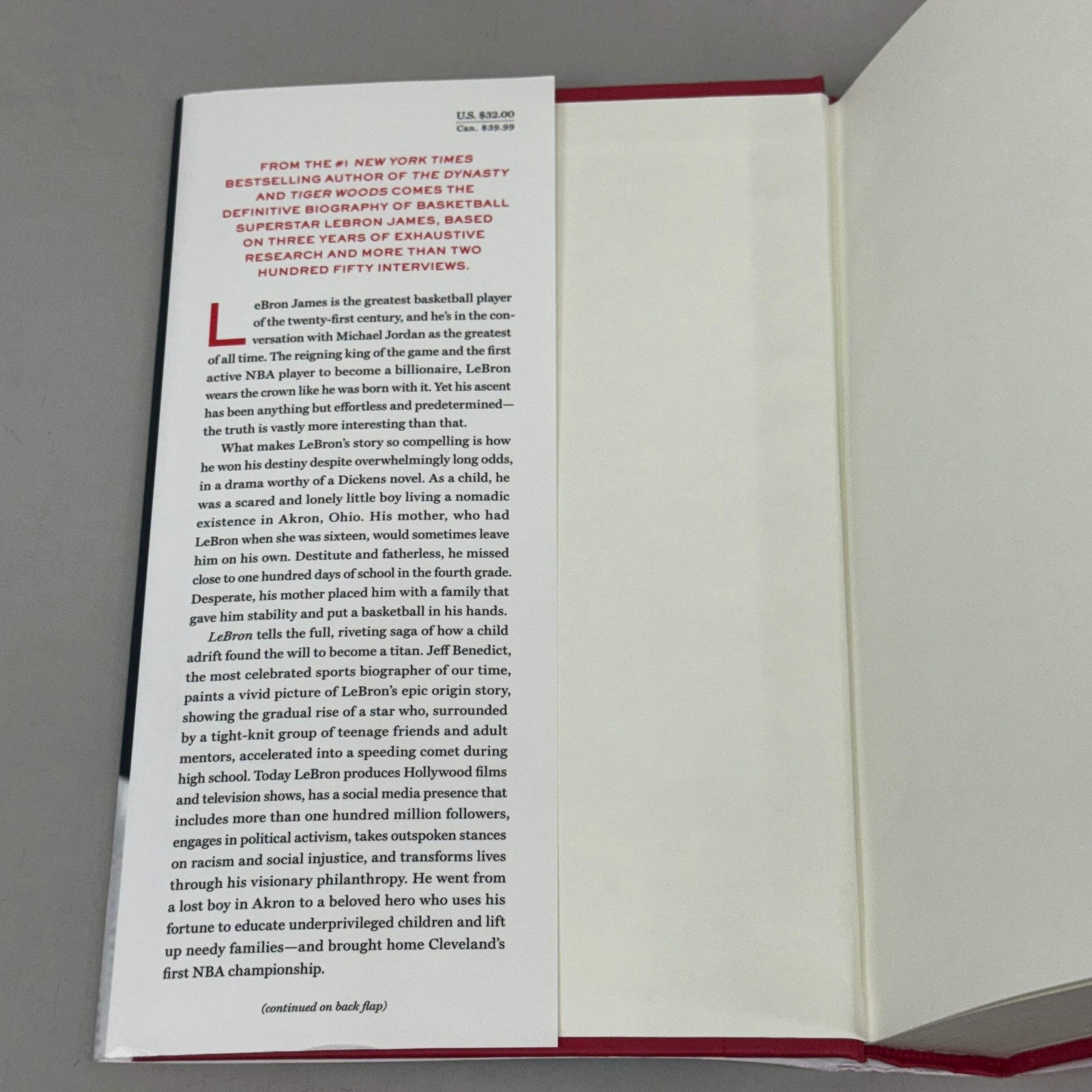 AVID READER PRESS Jeff Benedict; Lebron 576 Pages