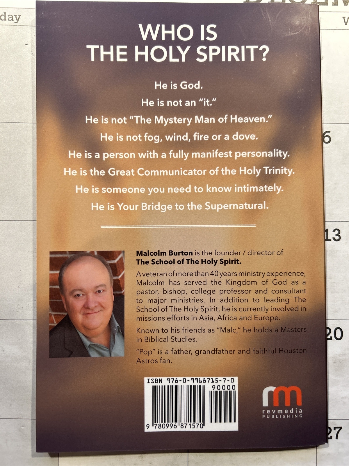 The Holy Spirit – Malcolm Burton – 2016 – 126 pages – Paperback