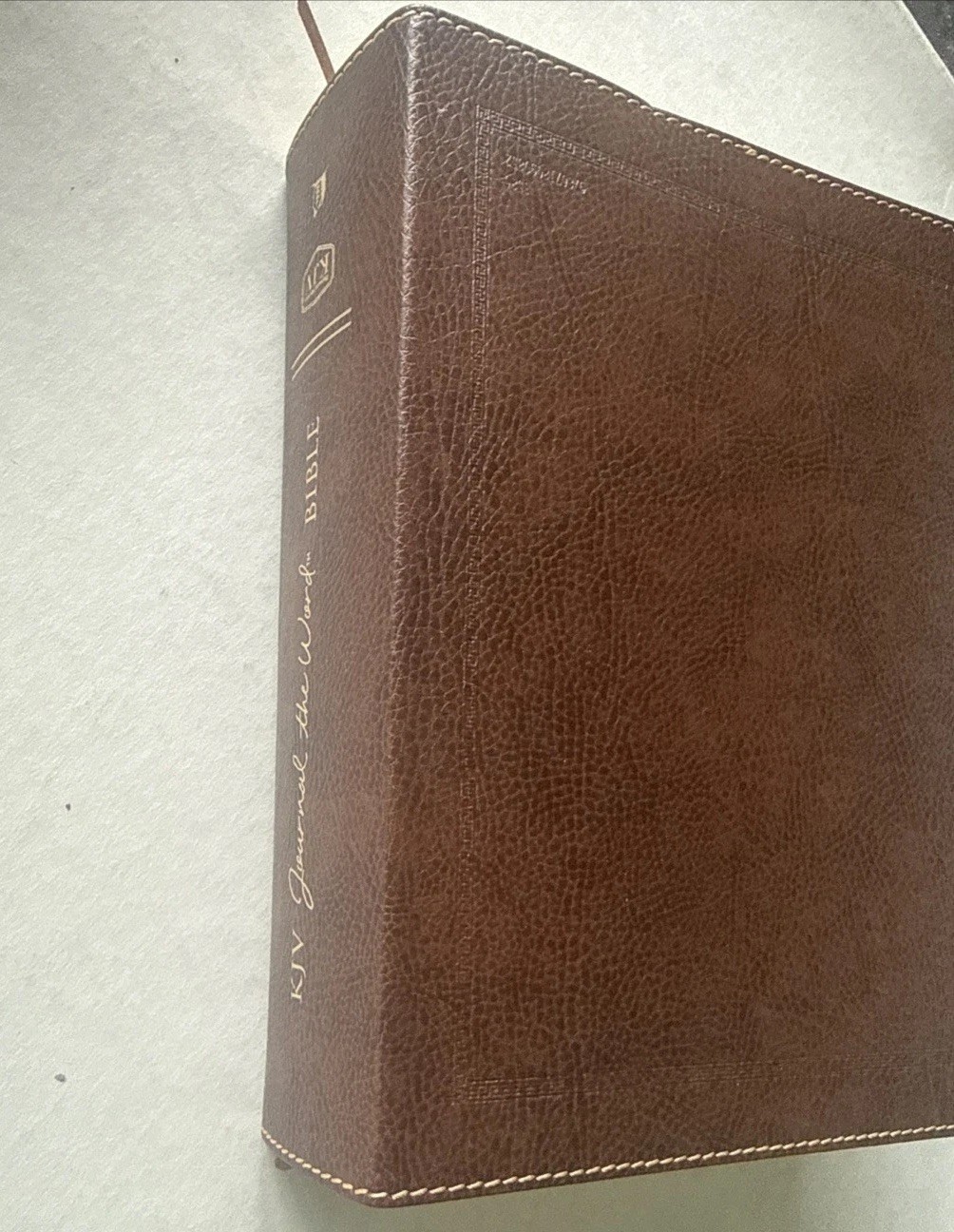 KJV Journal the Word Bible Large Print Brown Bonded Leather Reflect Journal Draw