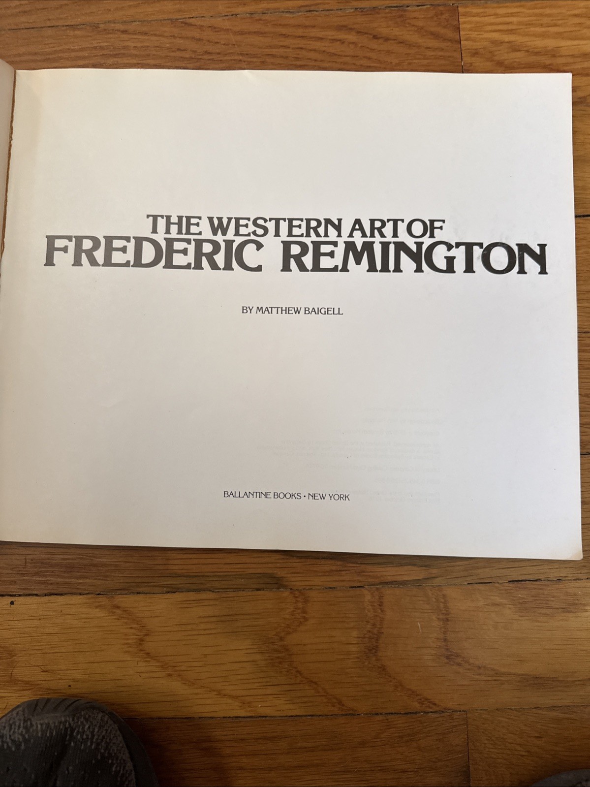 The Western Art Of Frederick Remington by Matthew Baigell 1976