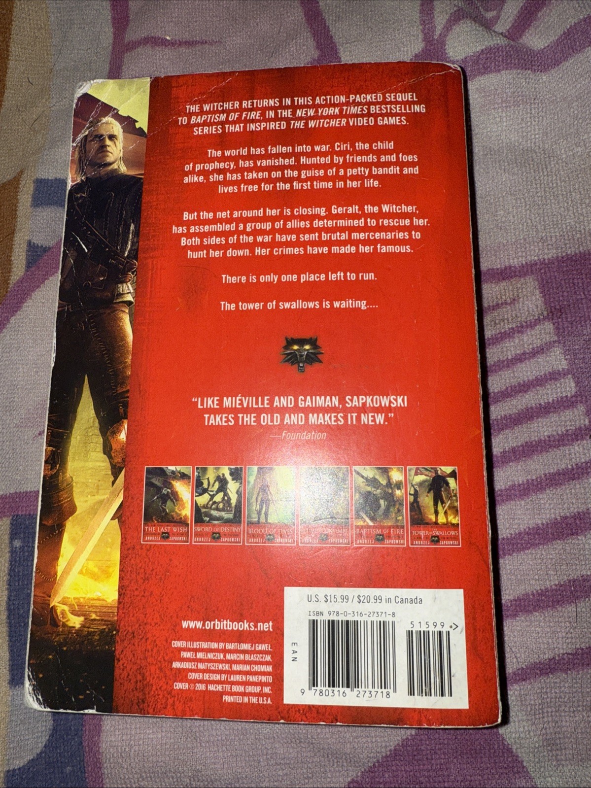 The Tower Of Swallows by Andrzej Sapkowski Book