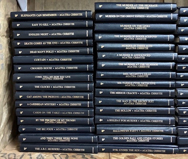 Agatha Christie Mystery Collection (LOT of 65) Bantam HC Leatherette Editions