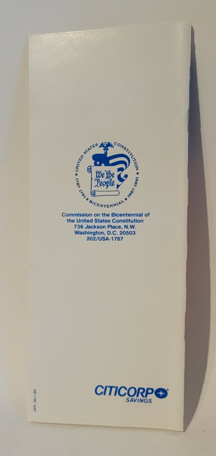 Pocket US Constitution Bicentennial 1986 Citicorp Citibank 1980s Lot