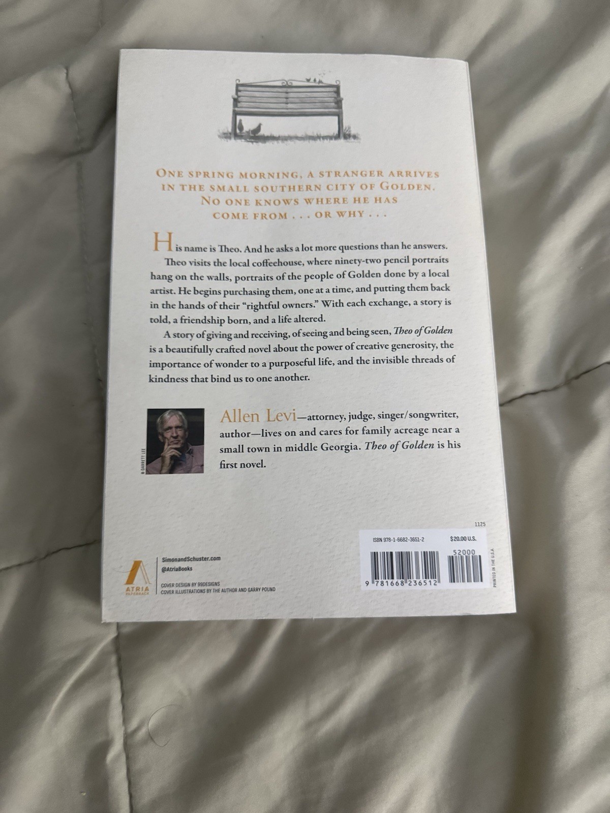 Allen Levi Theo of Golden: A Novel 2025 Trade Paperback Atria Books