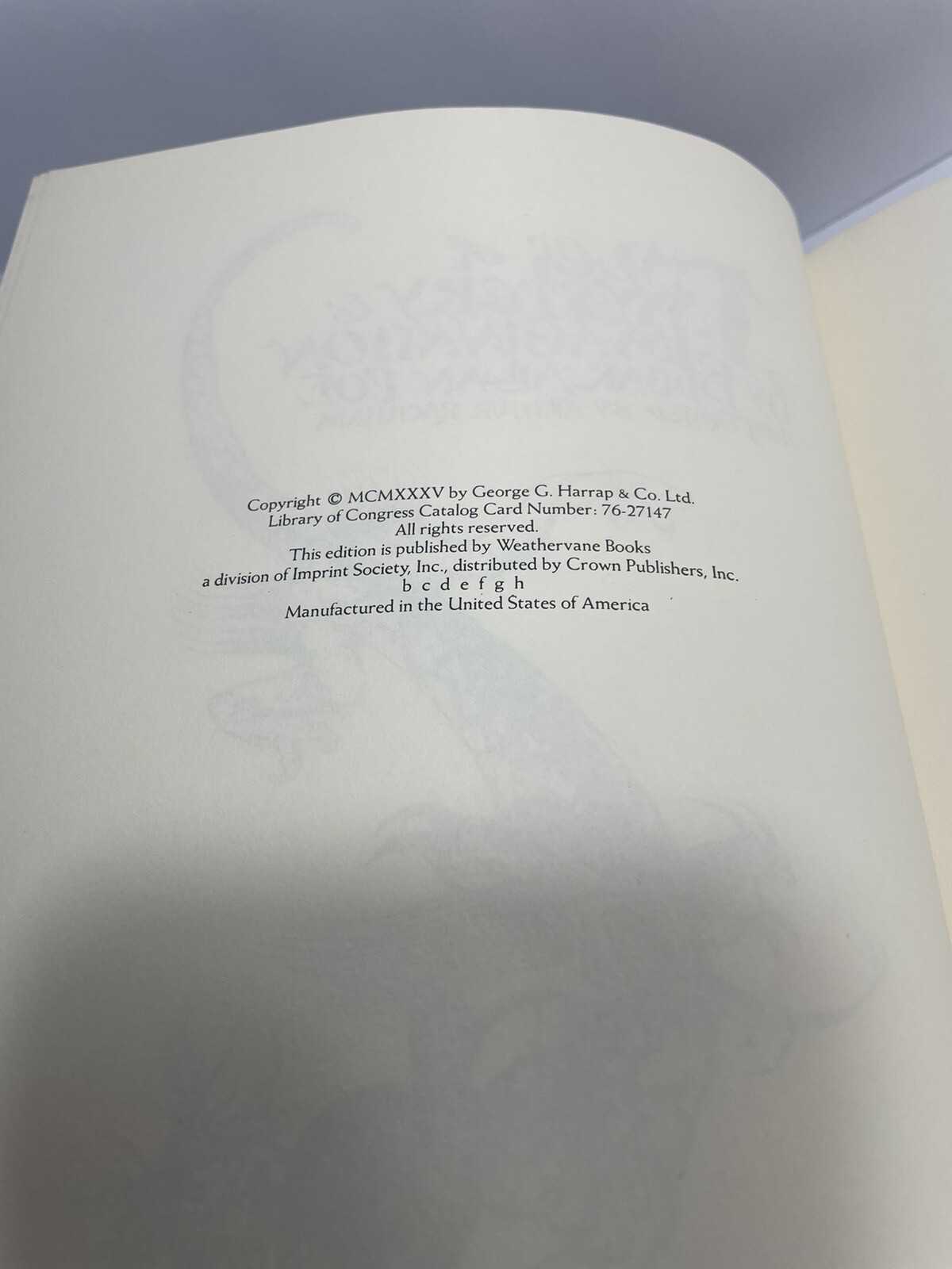 Vintage 1935 “POE’S TALES OF MYSTERY & IMAGINATION” 317-Page Hardcover