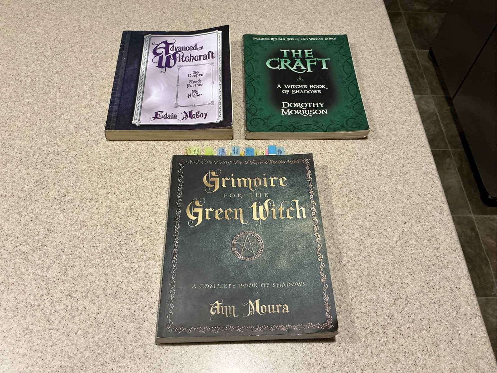 Lot Of 3 WITCHCRAFT Large Paperback Books Early 2000s Moura/McCoy/Morrison