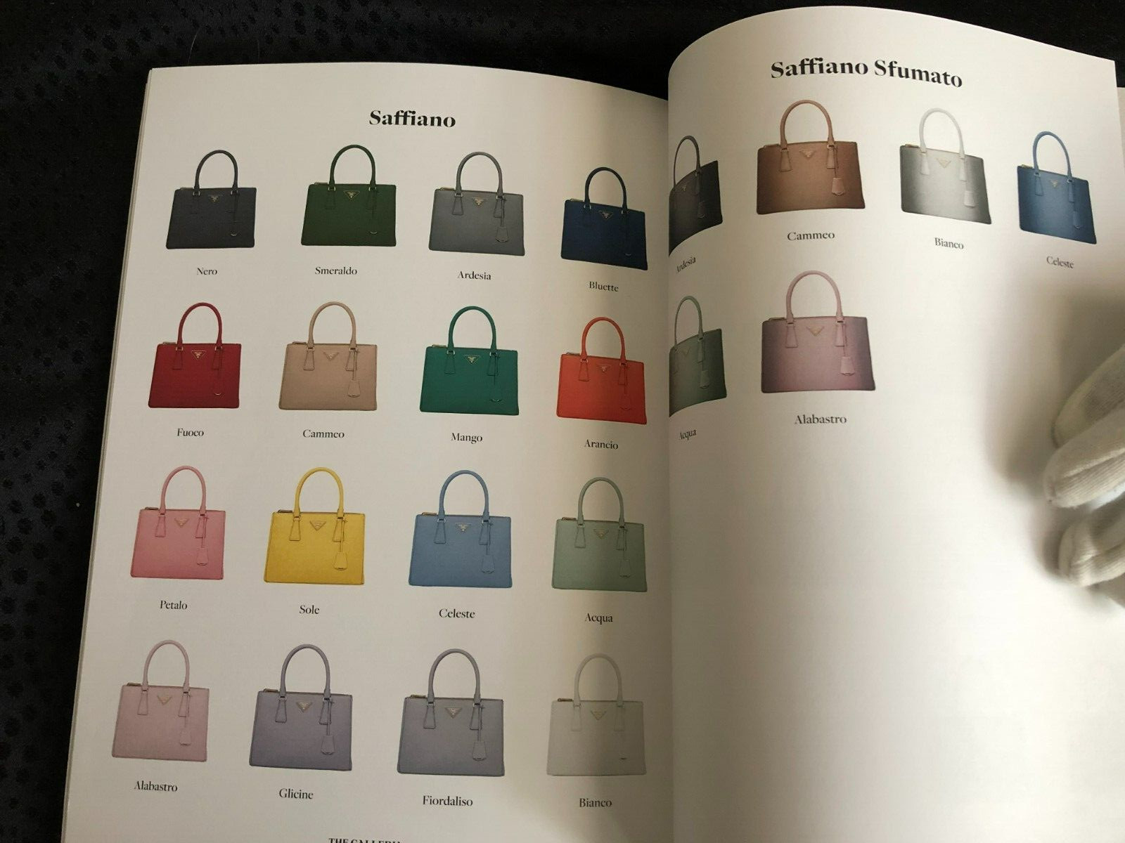 Prada The Galleria Bag Look Book English Version 11.75 in H x 8.5 in W