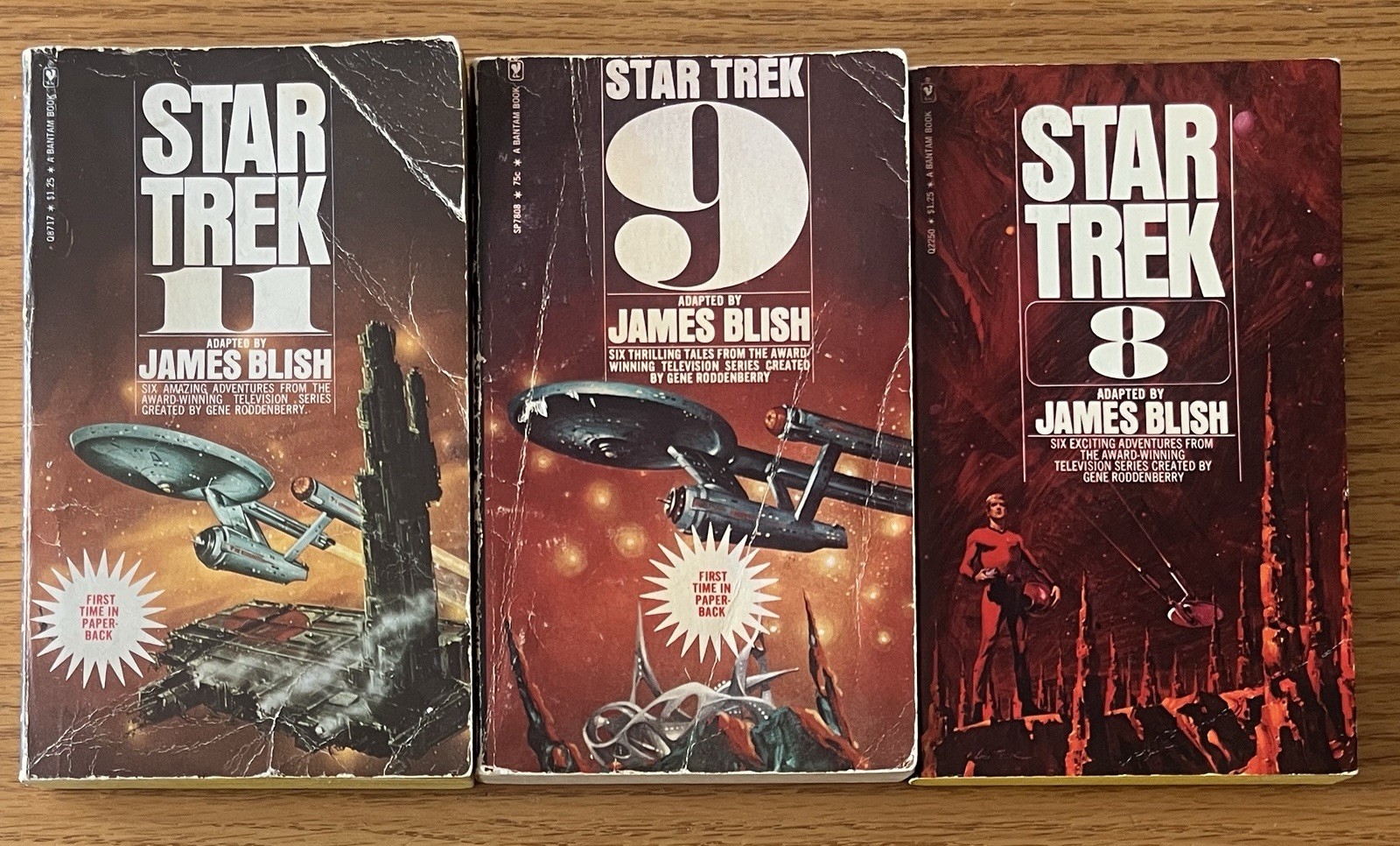 Vintage Lot of 11 PBs by James Blish-Cities in Flight-Earthman-Star Trek